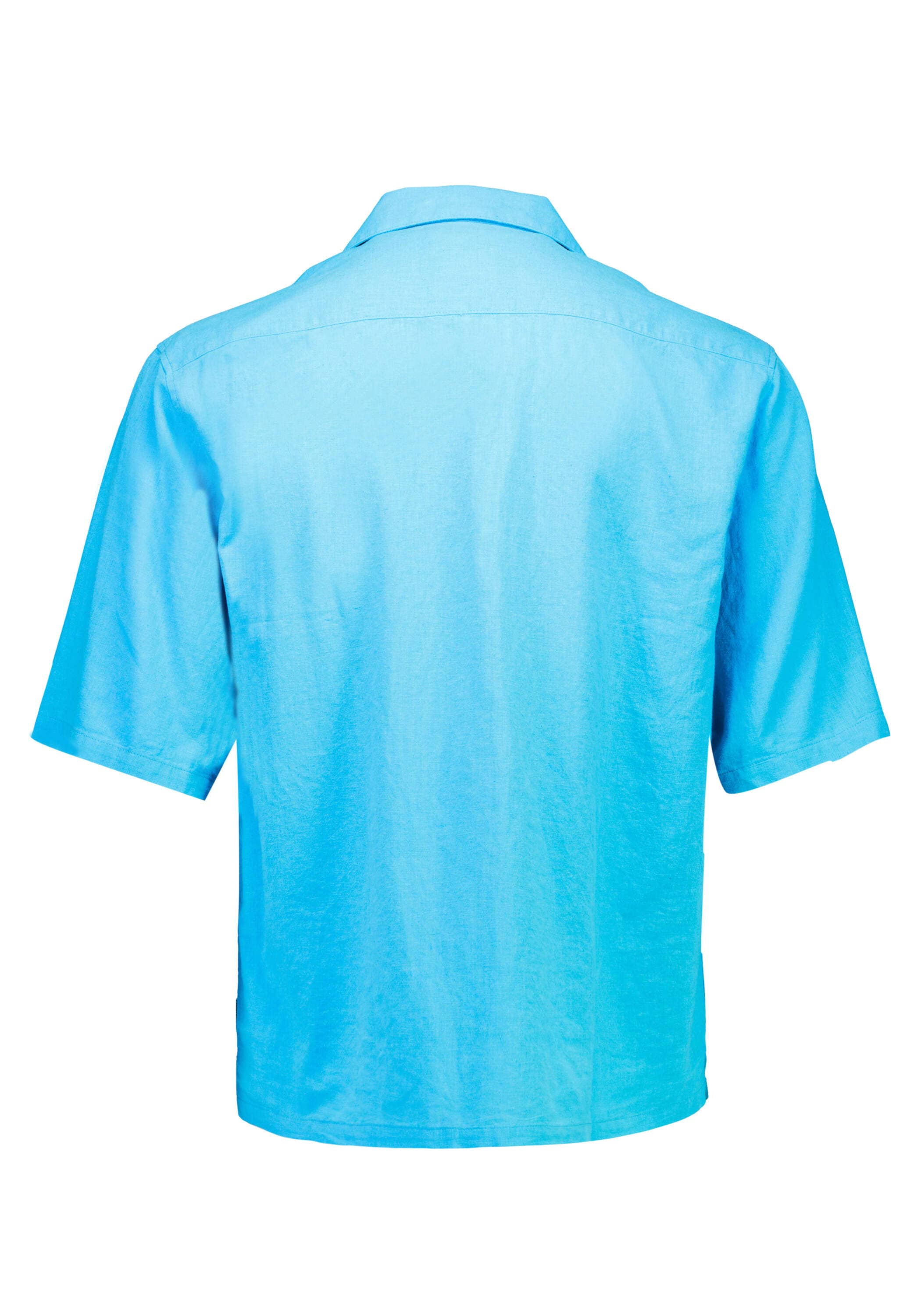 LINDBERGH Leinenhemd »Leinenhemd (Kurzarm) Cropped, Regular Box Fit«