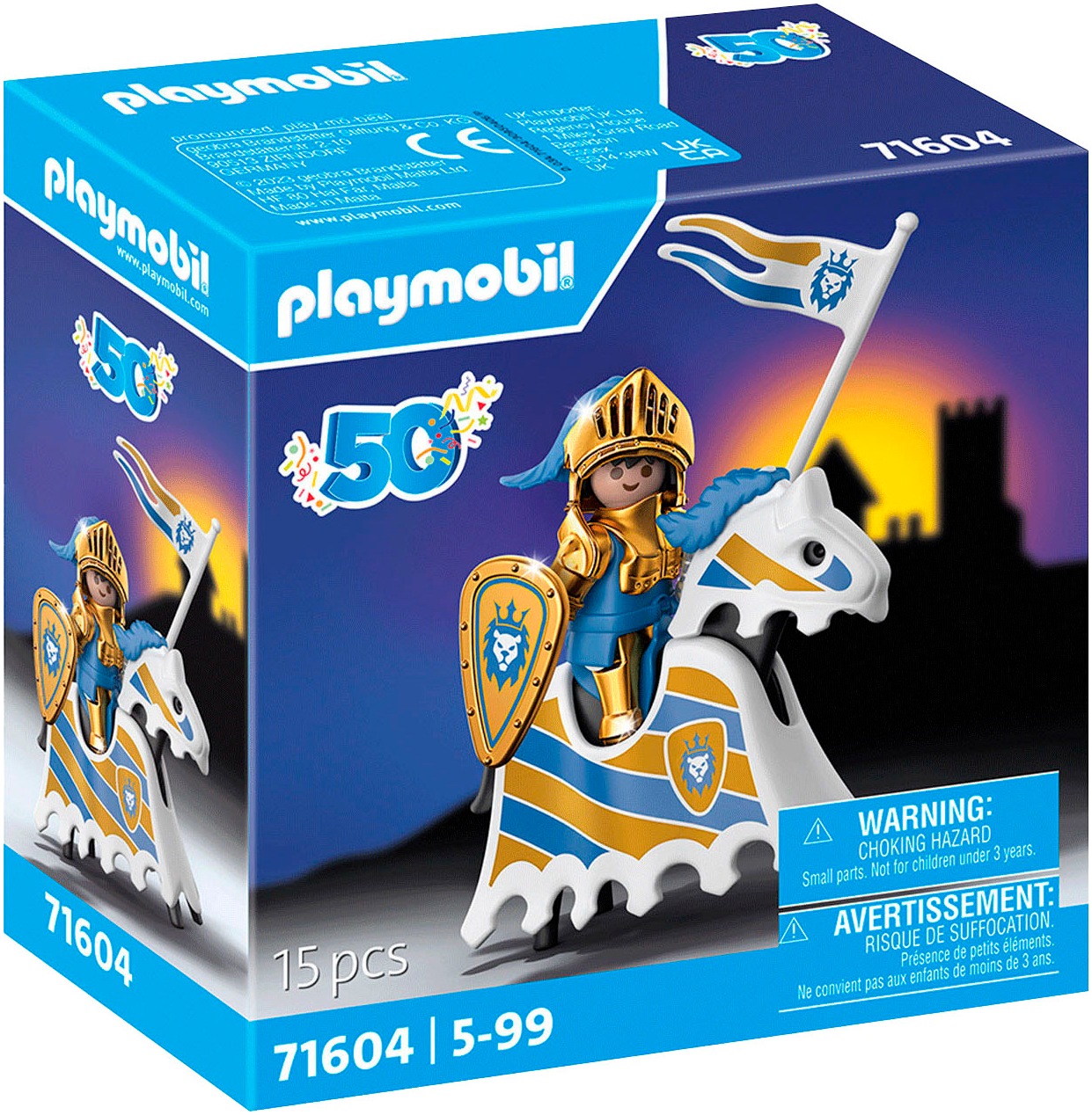 Playmobil® Konstruktions-Spielset »Jubiläums-Ritter (71604), Playmobil«, (15 St.), Made in Europe