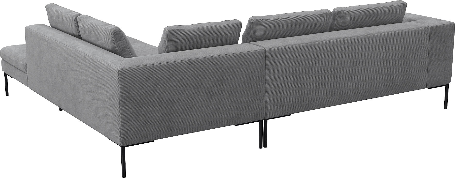 FLEXLUX Ecksofa »Loano, superbequemer Sitzkomfort durch Kaltschaum im Sitz«, modernes Sofa, frei im Raum stellbar, lose Kissen, L-Form