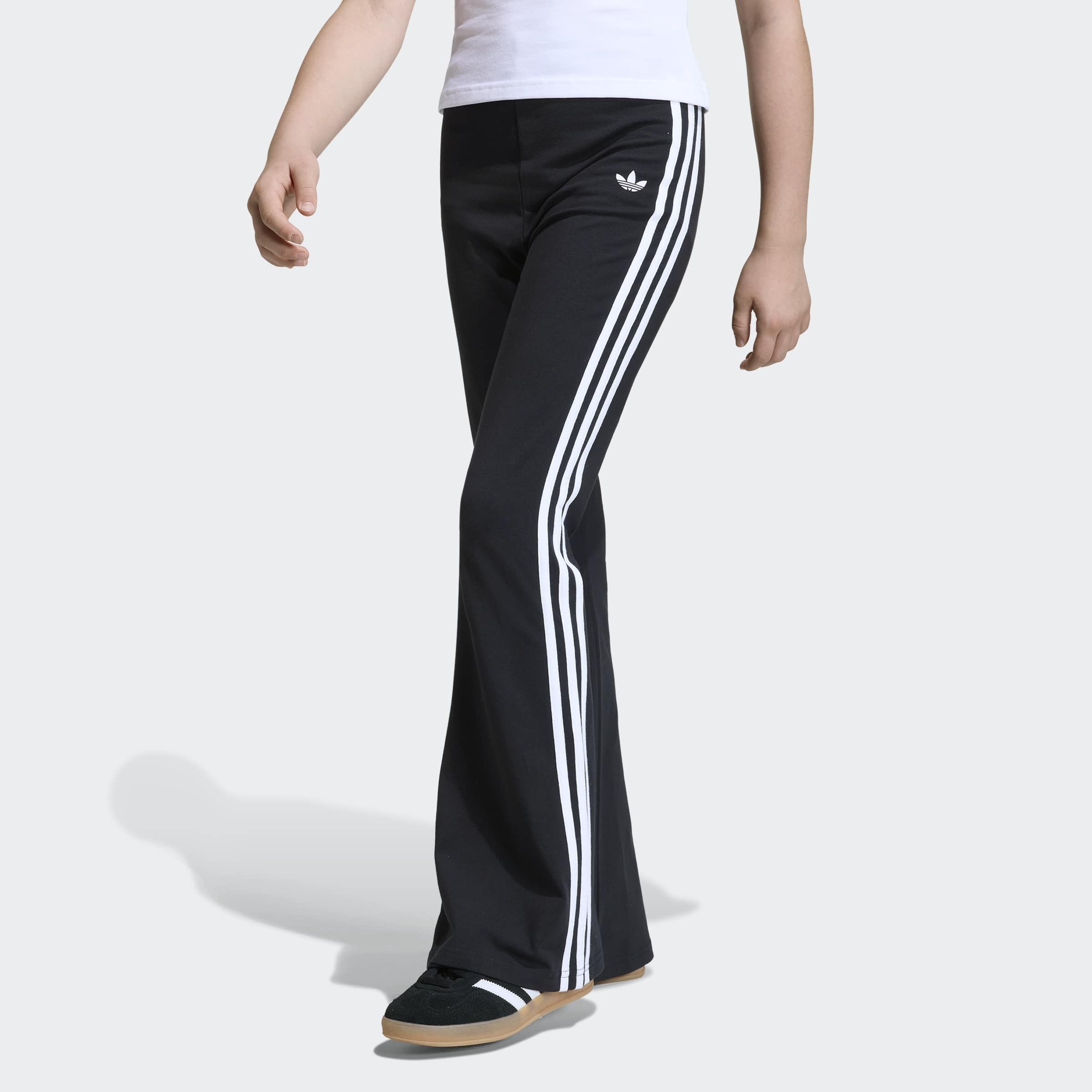 adidas Originals "3S LEGGINGS" für Kinder, aus Baumwolle, mit Gummizug, eng anliegende Passform
