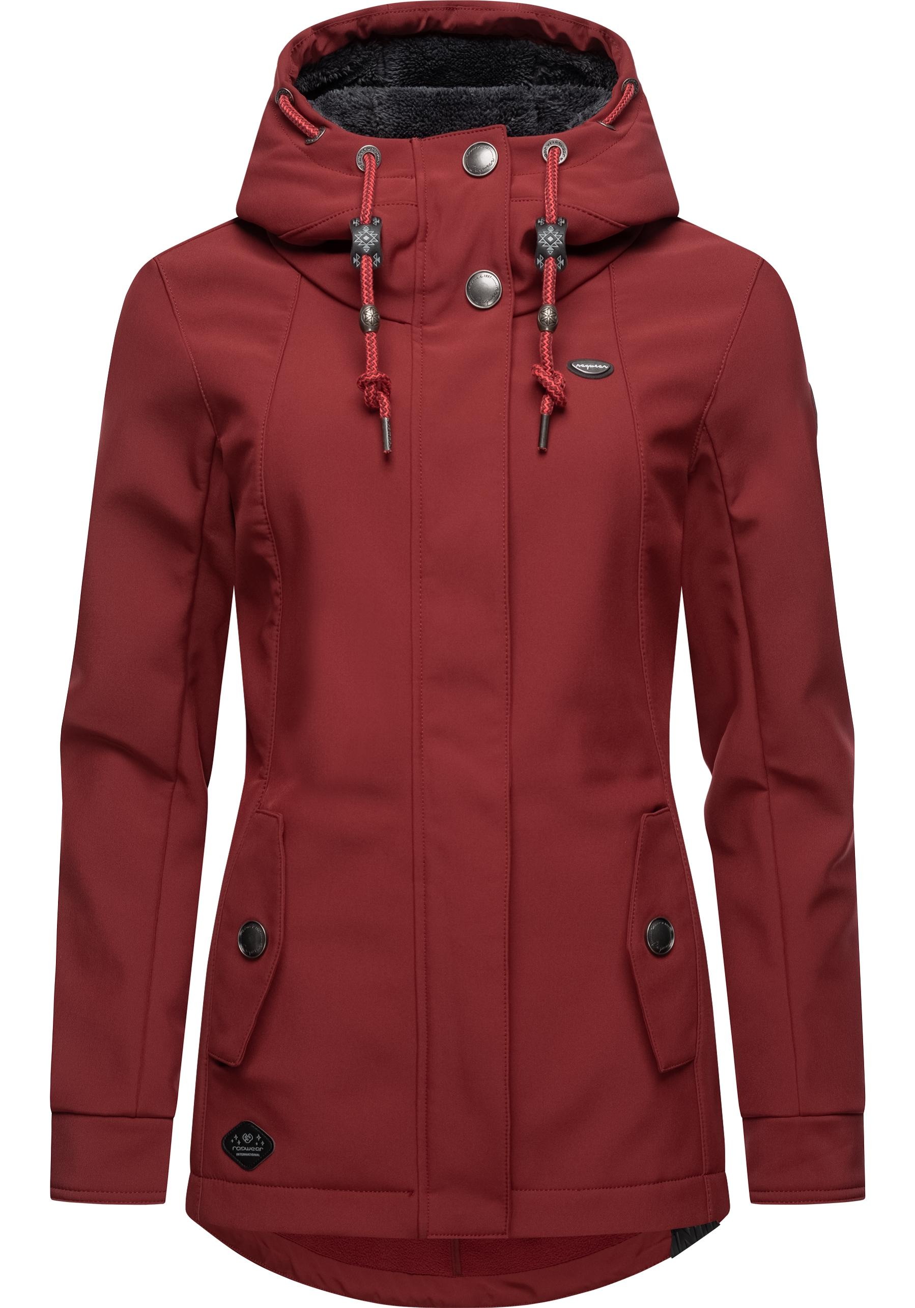 Ragwear Softshelljacke "Monadde Softshell", mit Kapuze, Praktische Softshell Damenjacke