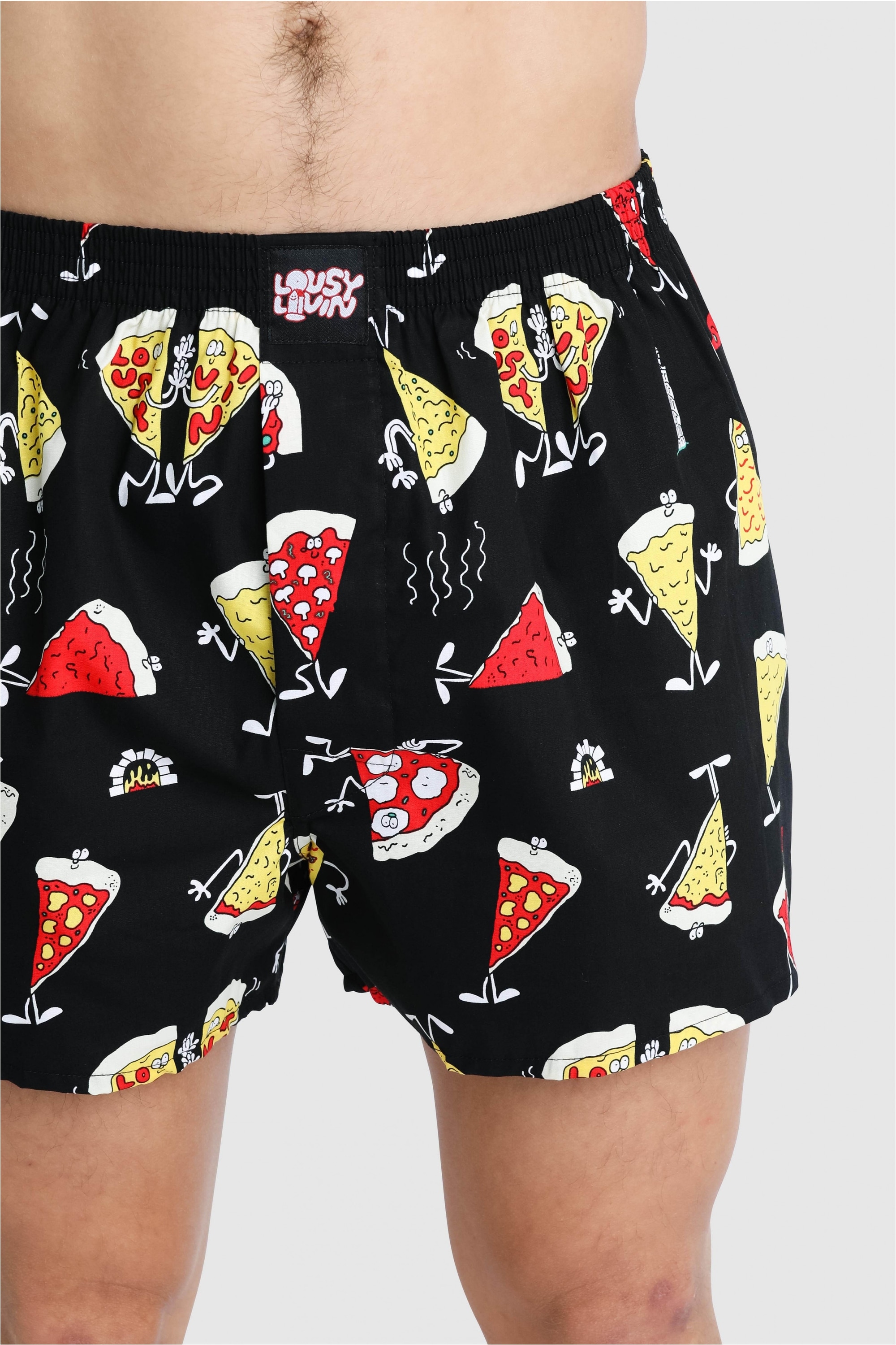 Lousy Livin Boxershorts »Pizza & Chilli« mit buntem Allover-Print