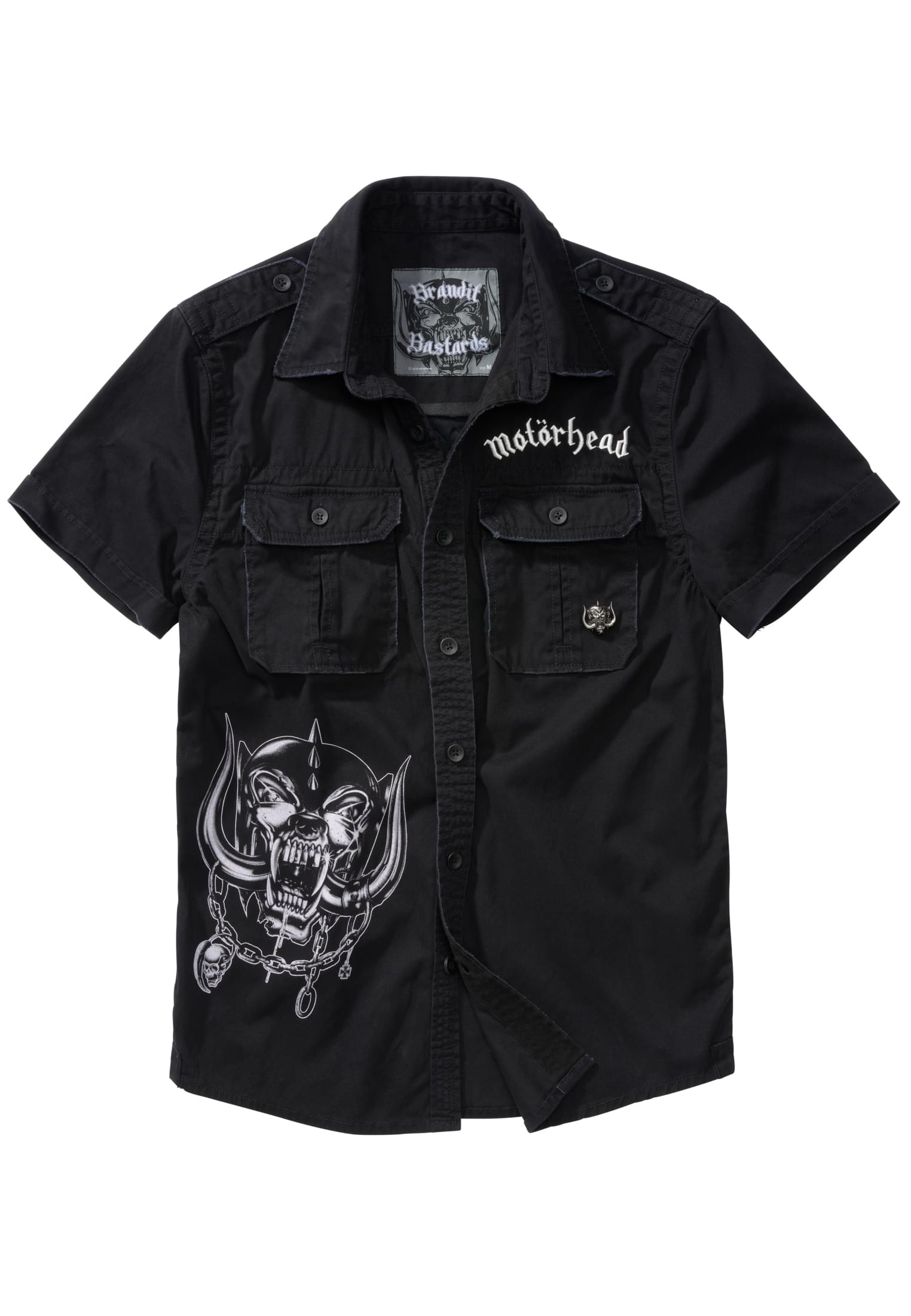 Langarmhemd »Brandit Herren Motörhead Vintage Shirt 1/2 sleeve«, (1 tlg.)