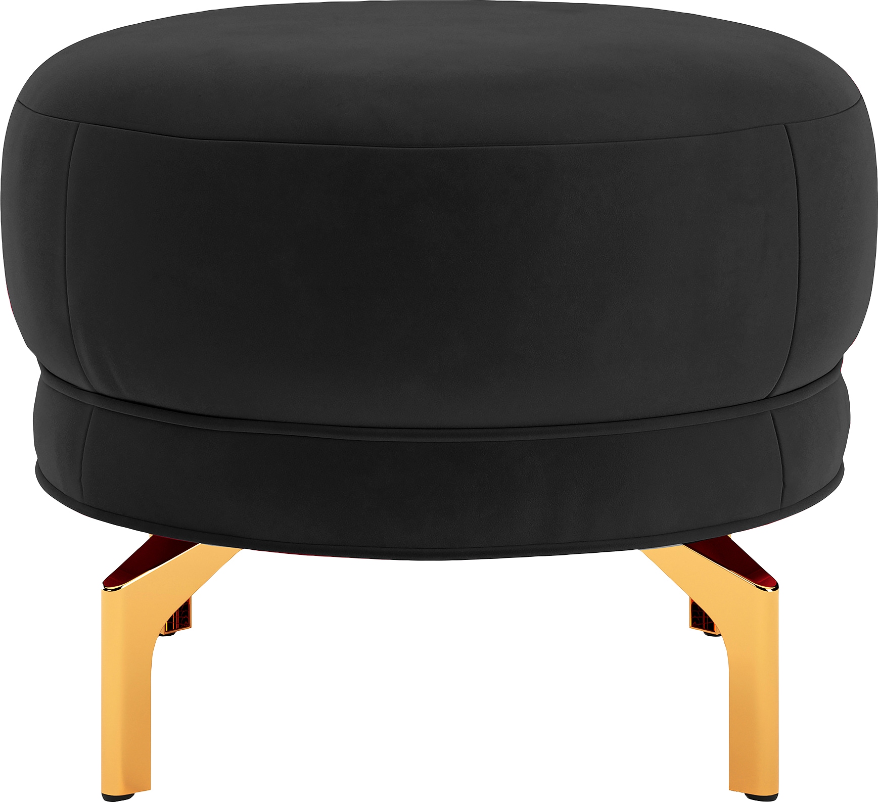 sit&more Polsterhocker "Orient 3" goldfarbene Metallfüße