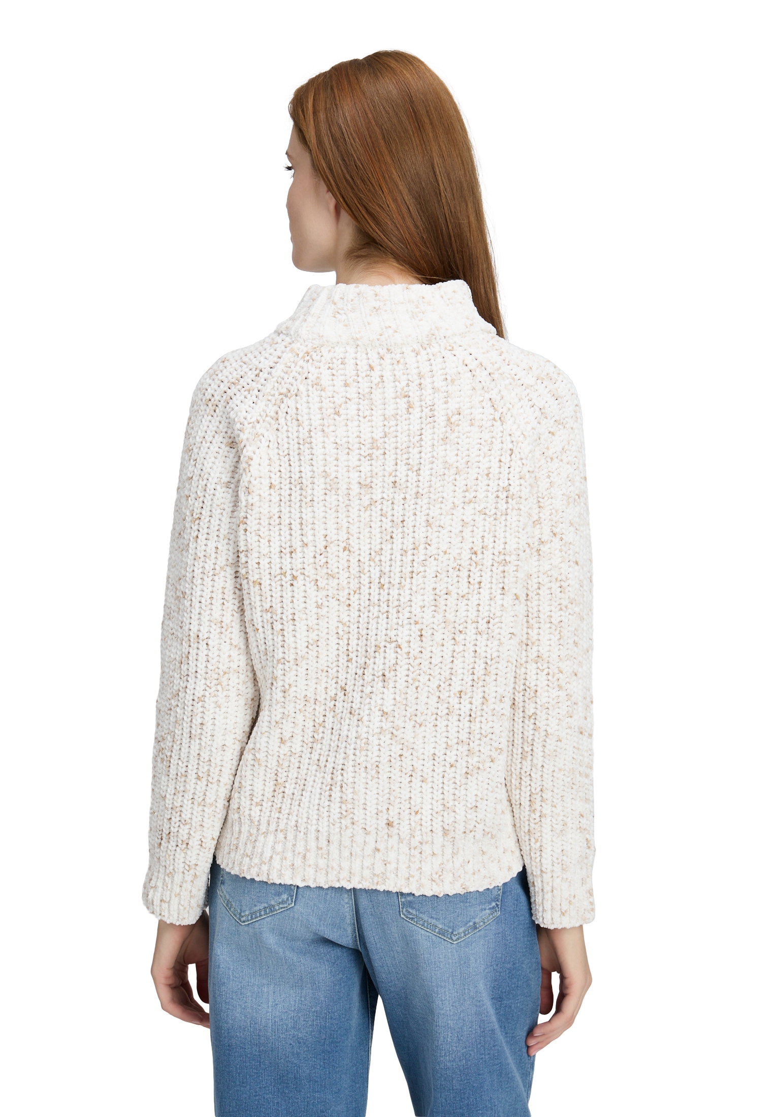 Cartoon Strickpullover »Cartoon Damen Strickpullover mit Stehkragen«, (1 tlg.)