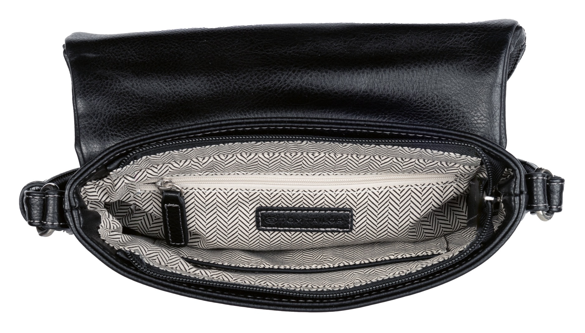 TOM TAILOR Umhängetasche »LARY«, Crossbody Bag mit modischen Quasten am Zipper