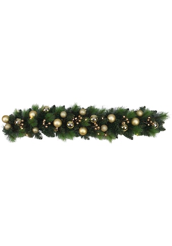 LED Dekoobjekt »Noel, Weihnachtsdeko, Länge ca. 100 cm«, Weihnachtsranke mit Kugeln...