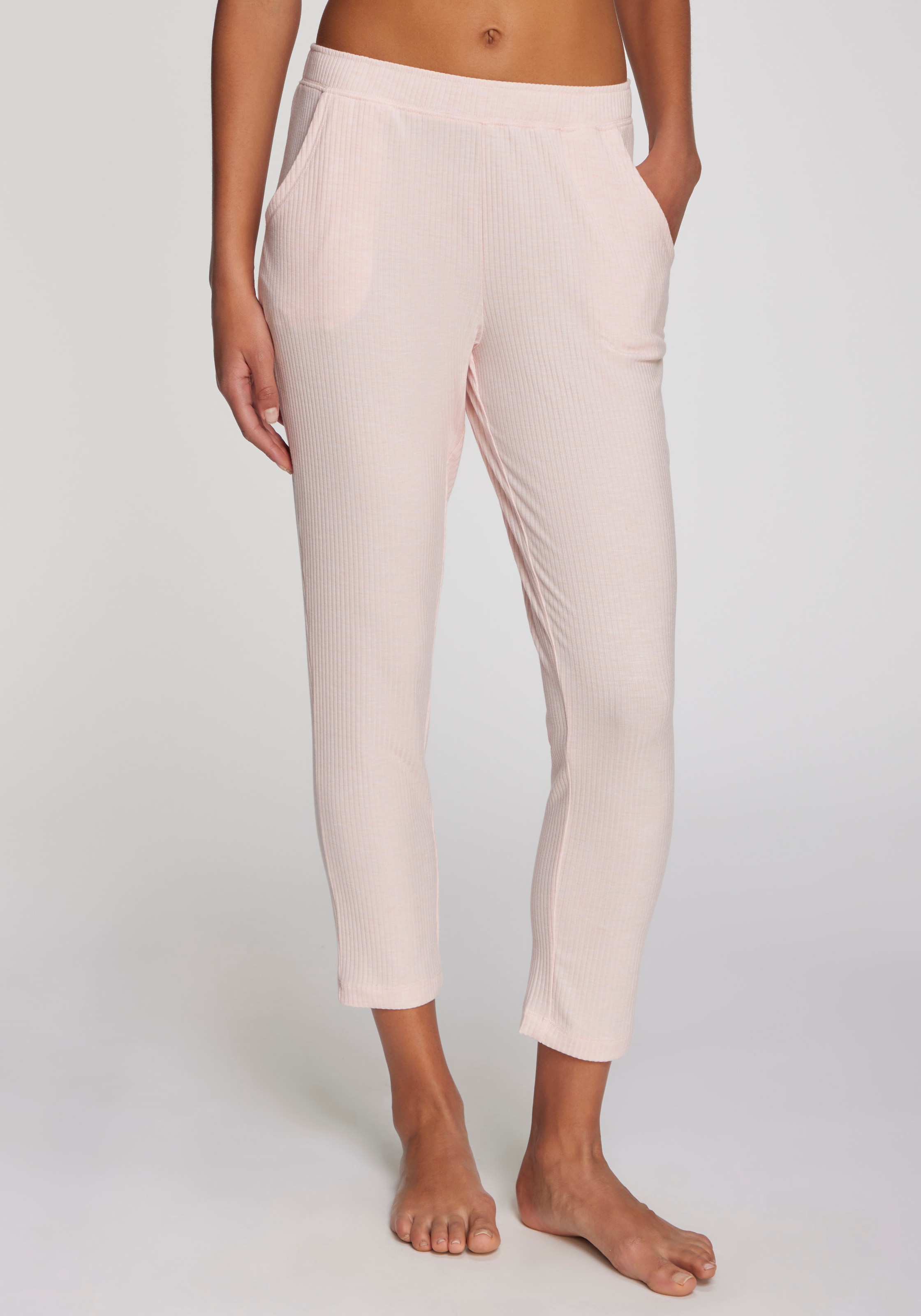 s.Oliver Pyjamahose, Aus weicher Rippqualität günstig online kaufen