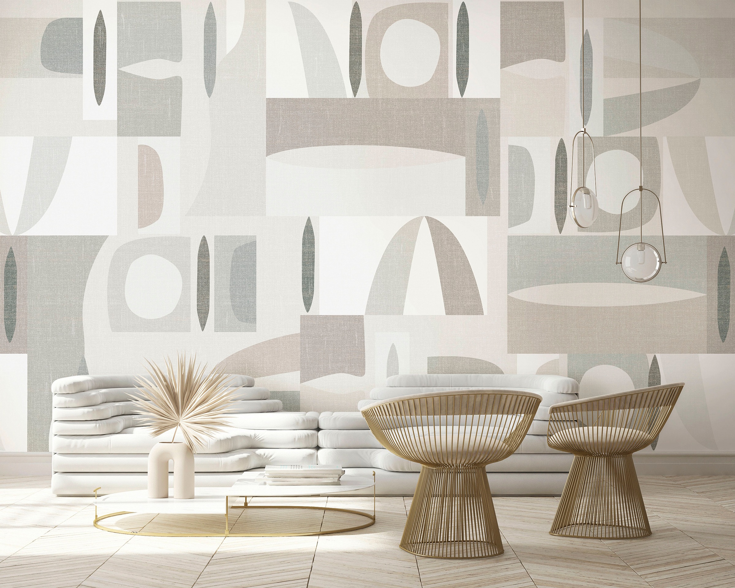 MARBURG Fototapete, B/L: 2,12m x 2,7m, Rollen: 1, beige, Schlafzimmer, Tapeten, moderne Tapete für Wohnzimmer Schlafzimmer Küche