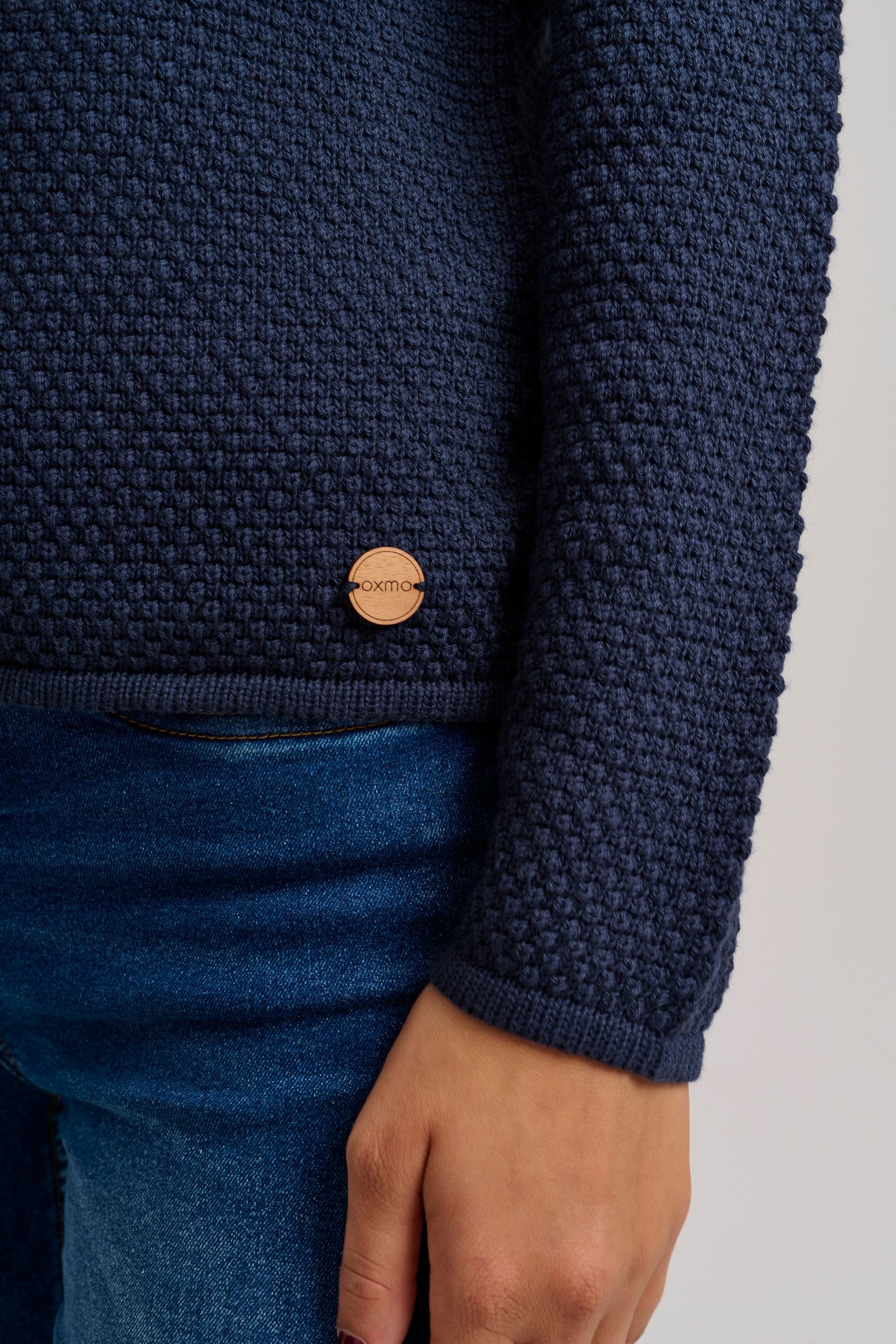 OXMO Strickfleece-Pullover »Strickpullover OXHanna«
