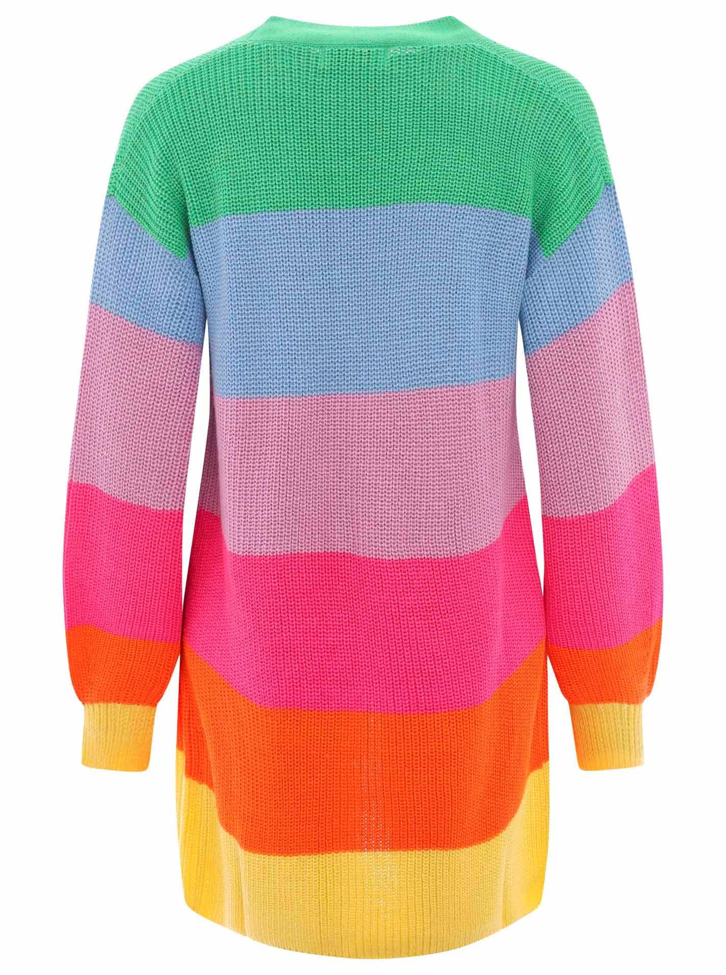 Zwillingsherz Cardigan »"Katja"«, gestreifte Strickjacke mit Wollanteil, One Size