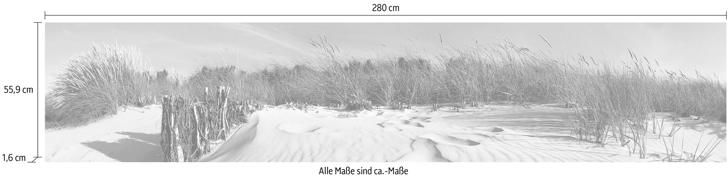 Express Küchen Küchenrückwand »Strand«, (1 tlg.)