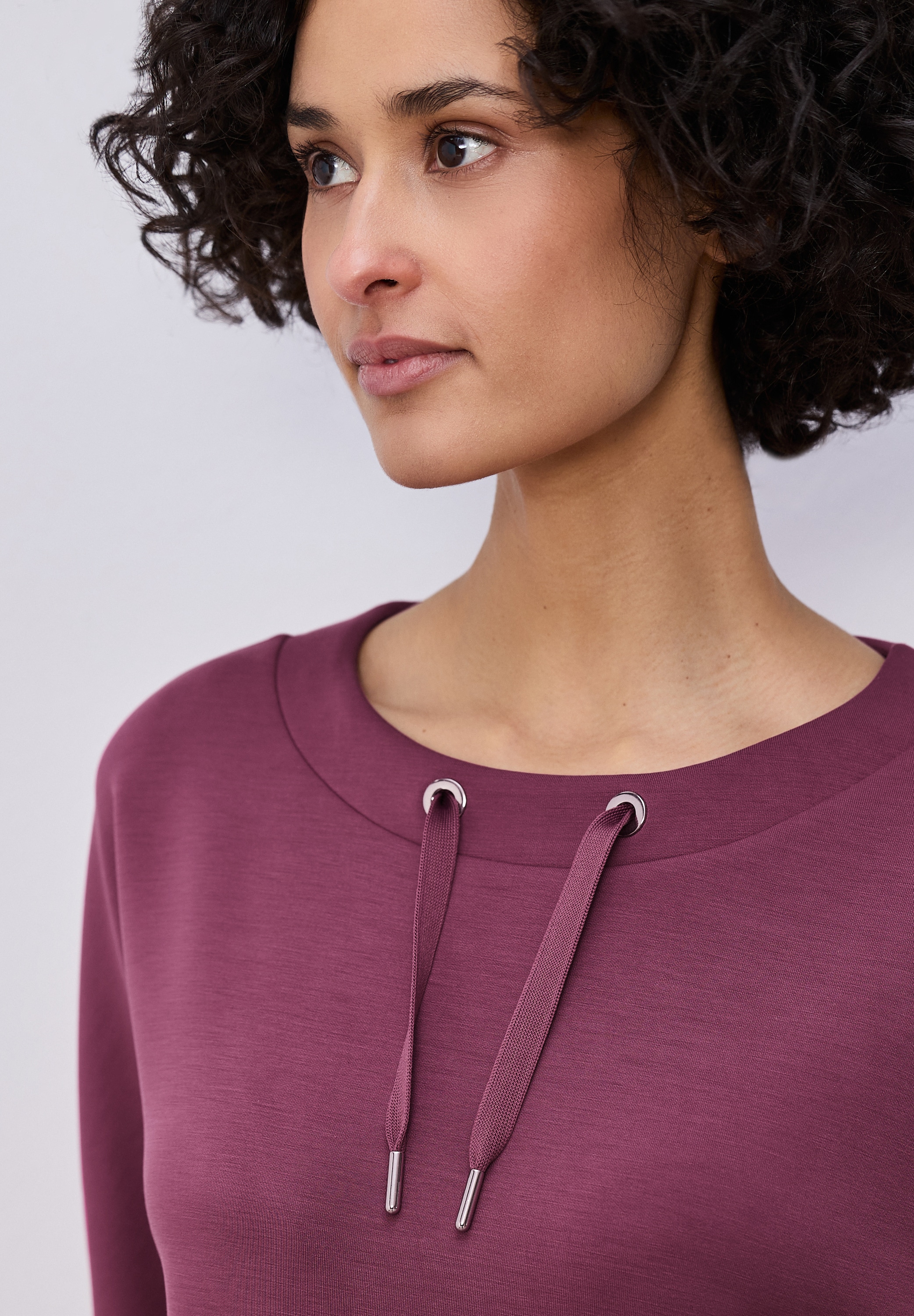 STREET ONE T-Shirt mit U-Boot-Ausschnitt