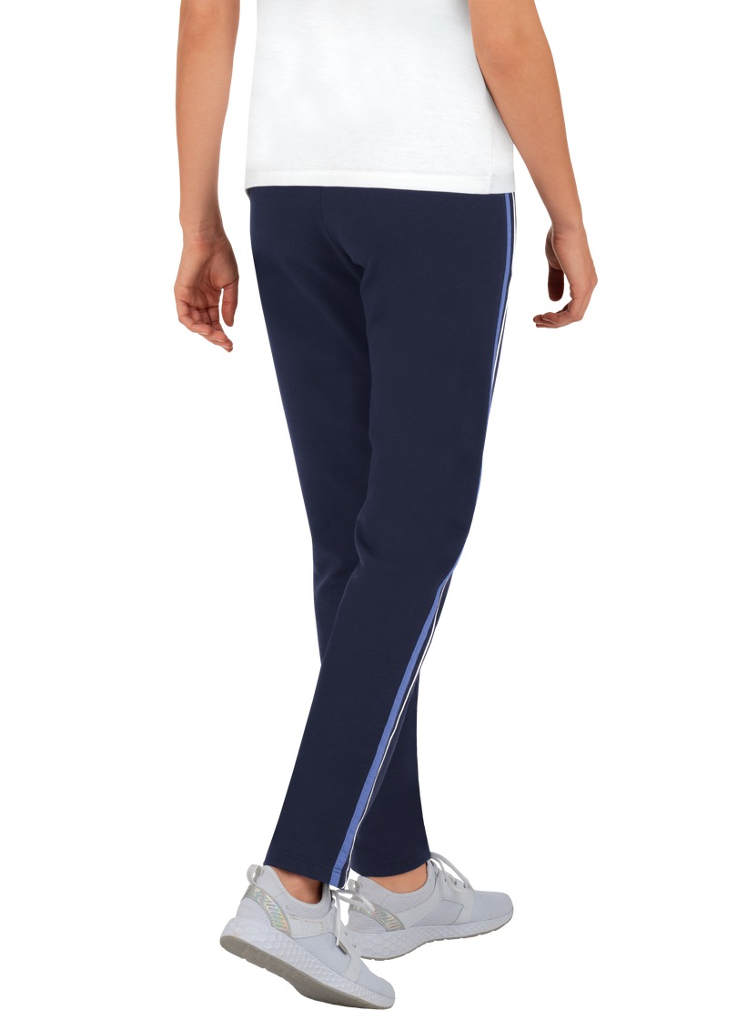 Trigema Jerseyhose »TRIGEMA Lange Jogginghose mit Seitenstreifen«, (1 tlg.)