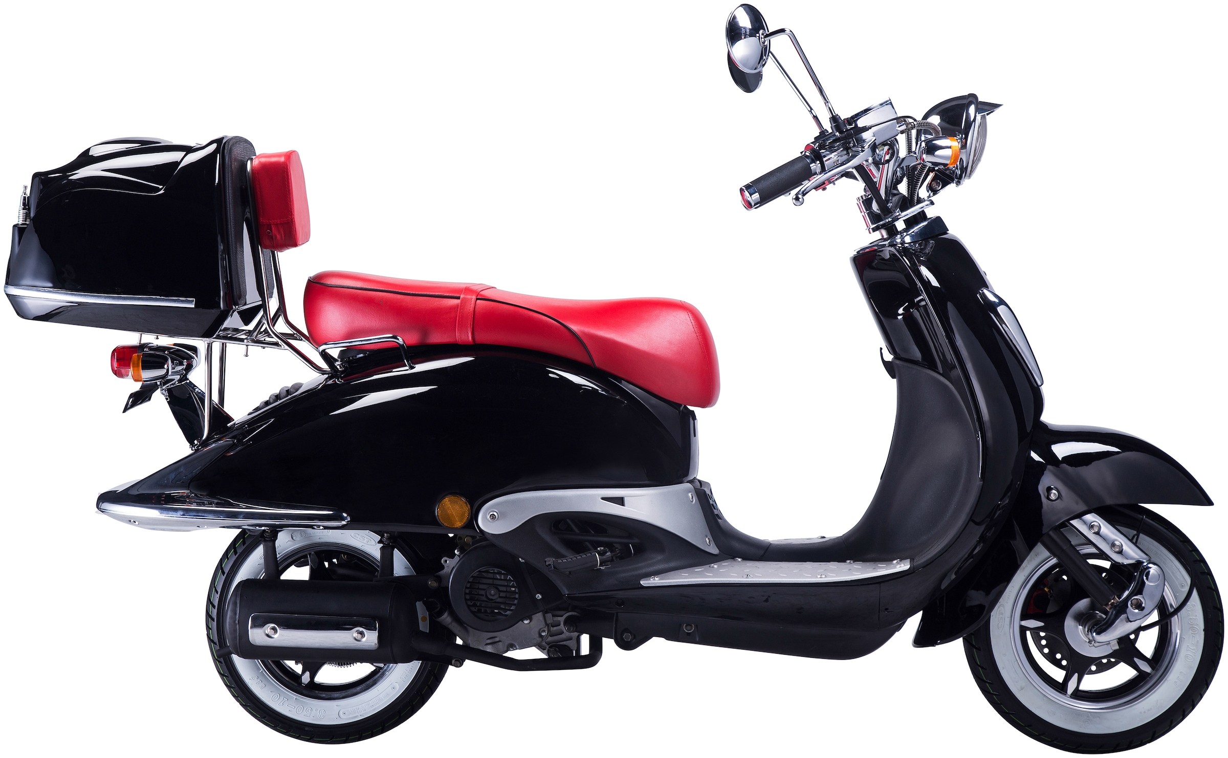 GT UNION Motorroller »Strada«, Euro (Set), Rechnung 50 Topcase mit | PS, cm³, 3 5, BAUR auf 45 km/h