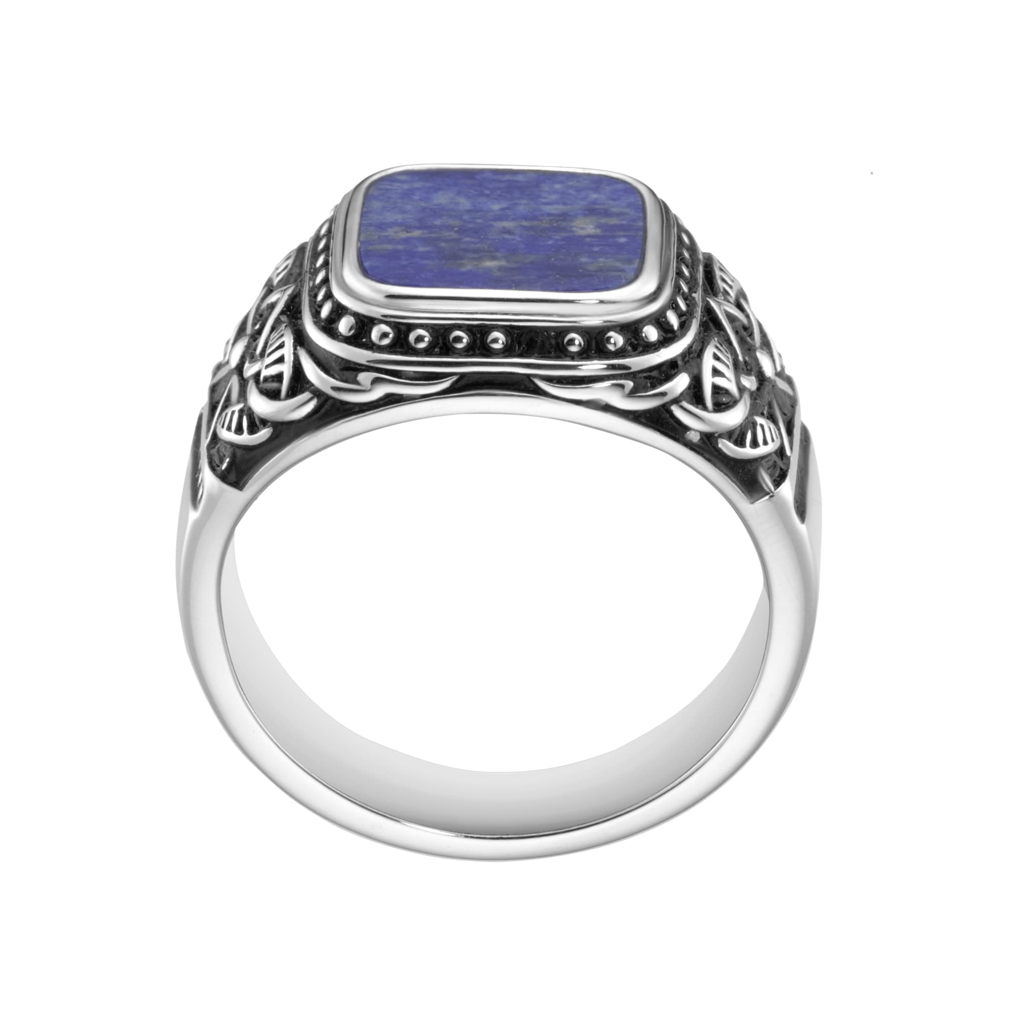 GIORGIO MARTELLO MILANO Silberring »Siegelring mit blauer Lapis-Einlage, Silber 925«