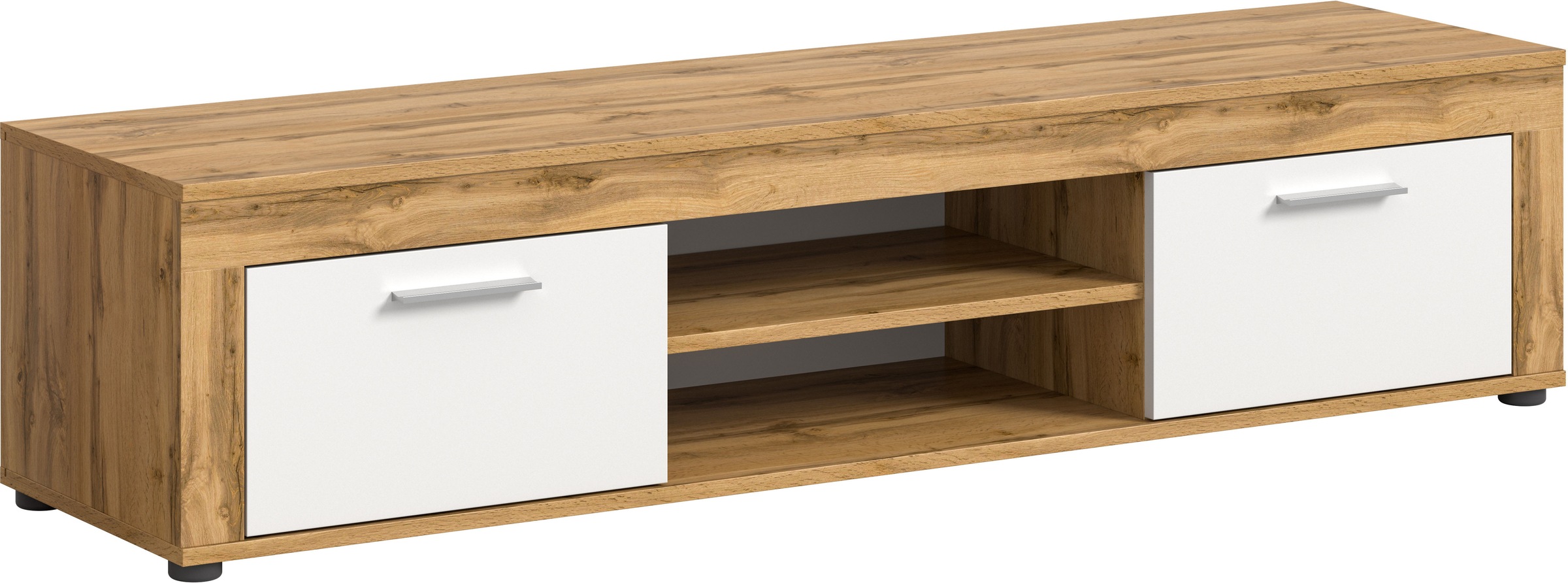 OTTO home Lowboard "AOSTA, Breite 160 cm, 2 Klappen, 2 offene Fächer" in verschiedenen Farbausführungen, individuell kombinierbar, TV-Board, Mediaboard, TV-Möbel, TV-Lowboard, Fernsehschrank, Sideboard
