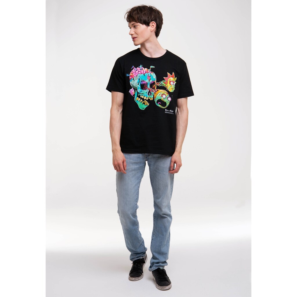 LOGOSHIRT T-Shirt »Rick & Morty - Eyeball Skull«