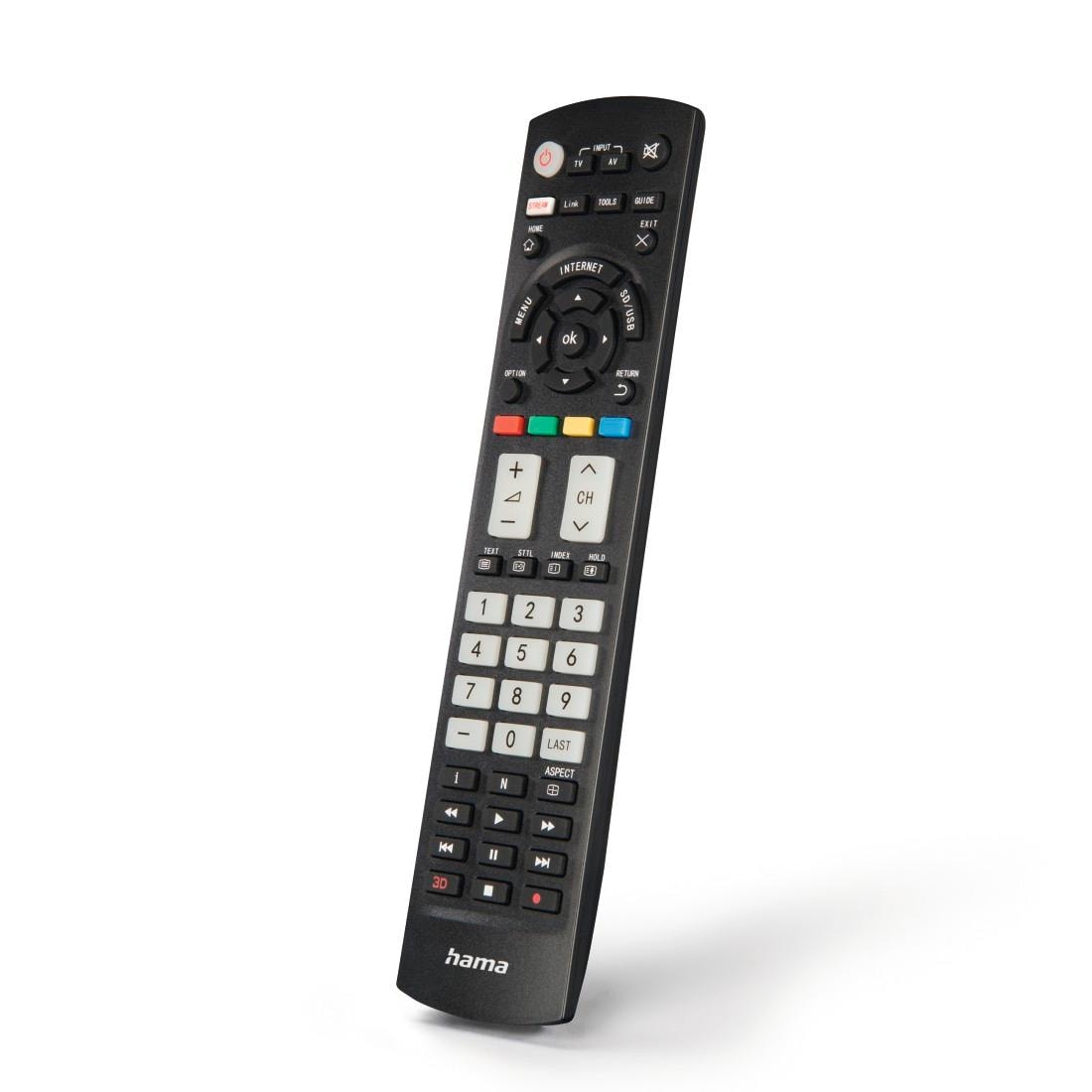 Hama Universal-Fernbedienung »Universal Ersatzfernbedienung für Panasonic TV, lernfähig«, 1-in-1
