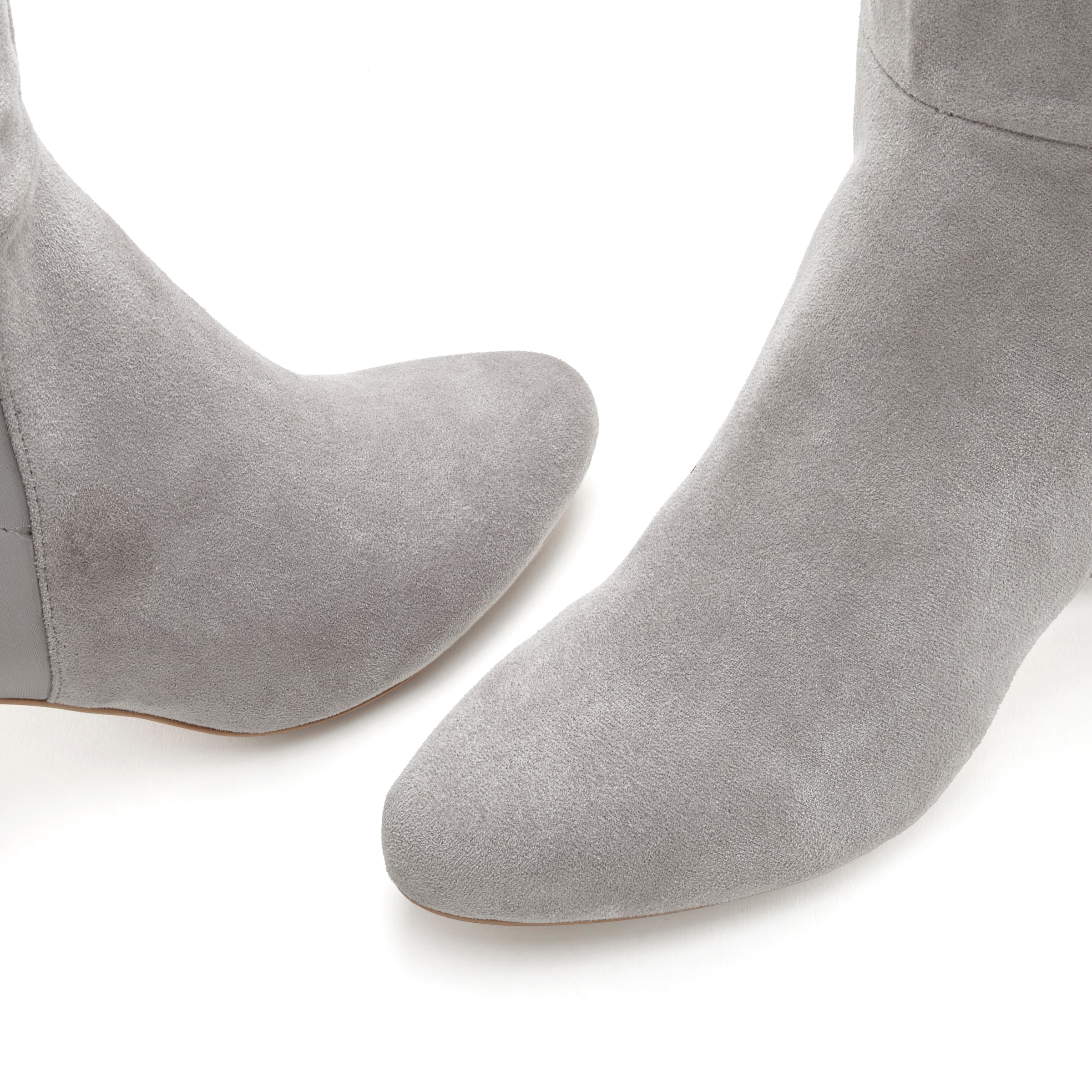 LASCANA Stiefel, mit Stretcheinsatz und Langschaft, Stiefelette, Langer Stiefel VEGAN