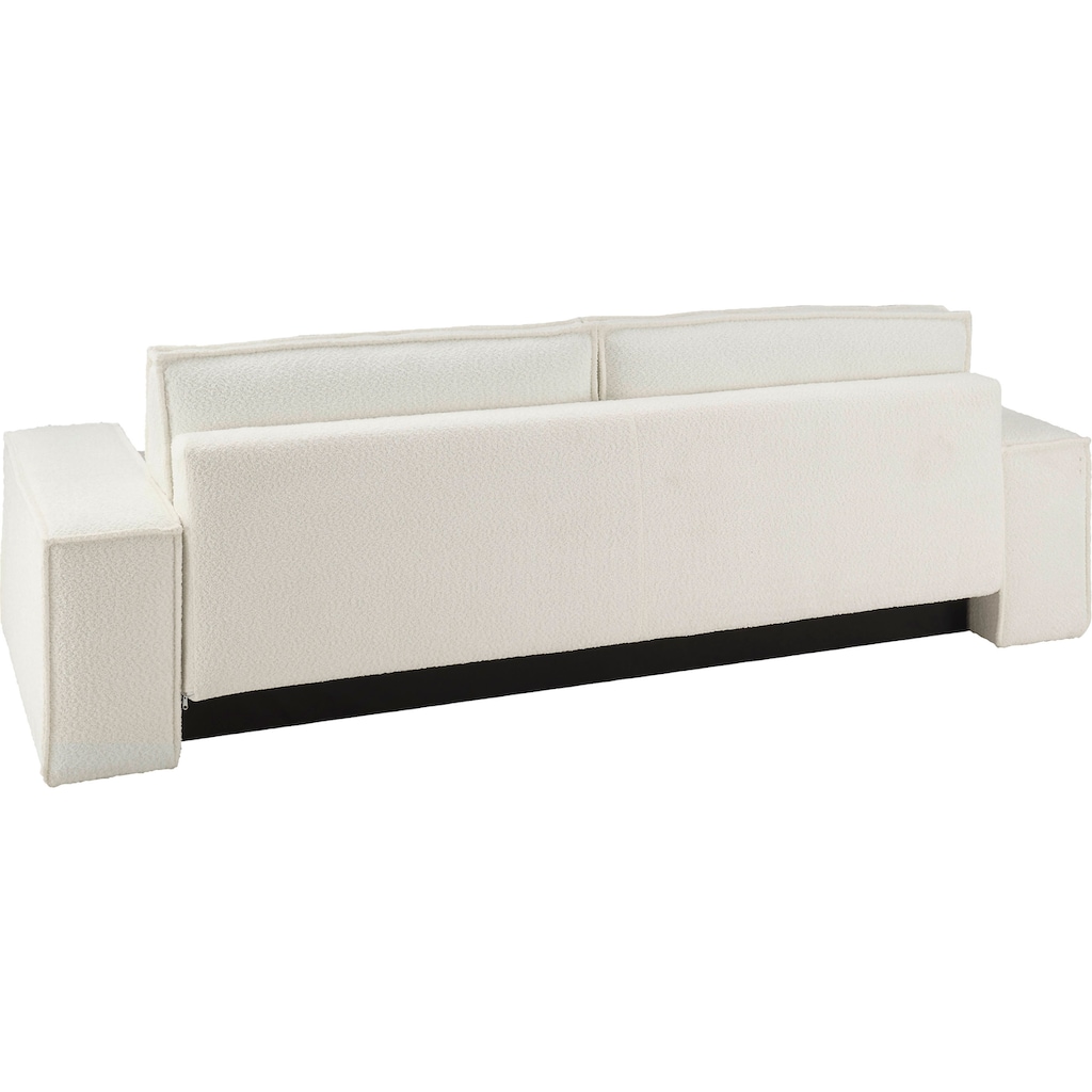 andas 3-Sitzer »FINNLEY Schlafsofa 257 cm (200/136cm) mit Bettkasten«