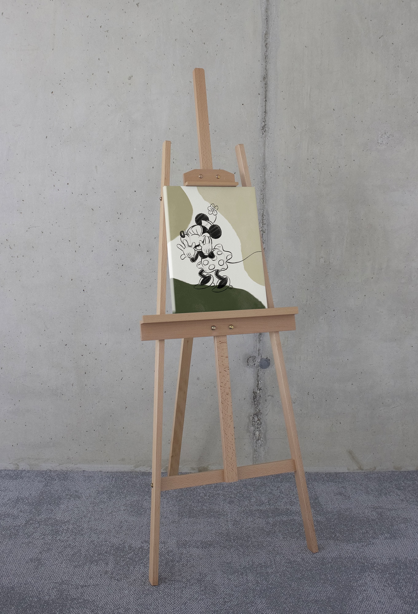 Komar Leinwandbild »Disney Minnie Mouse Laughing«, Disney, (1 St.), 30 x 40 cm (Breite x Höhe) - Kinderzimmer, Dekoration
