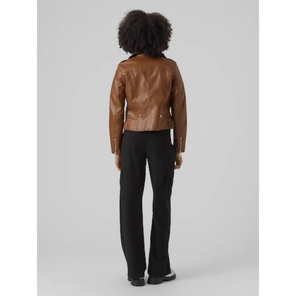 Vero Moda Lederimitatjacke »VMKERRIULTRA SHORT COATED JACKET NOOS«