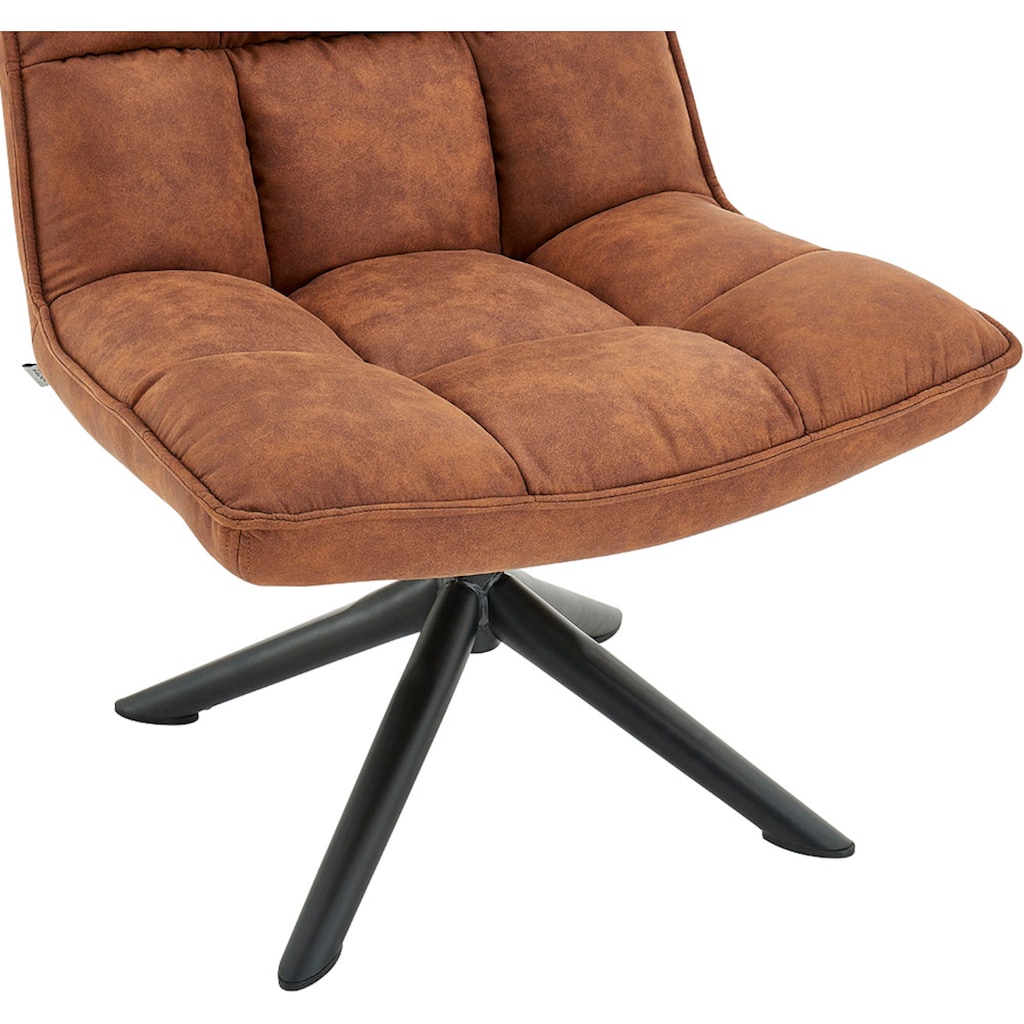 andas Drehsessel »Wanja«, mit Metallgestell und Samtvelours Bezug, Sitzhöhe 47 cm, Relaxsessel
