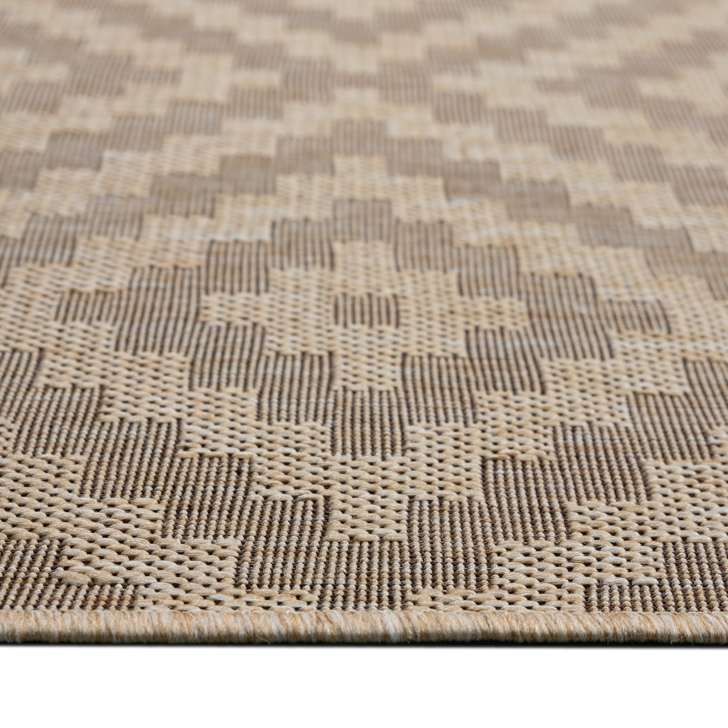 my home Teppich »Cordoba auch als Läufer erhältlich«, rechteckig, 3 mm Höhe, In- und Outdoor geeignet, Sisal-Optik, Wetterfest & UV-beständig, Boho
