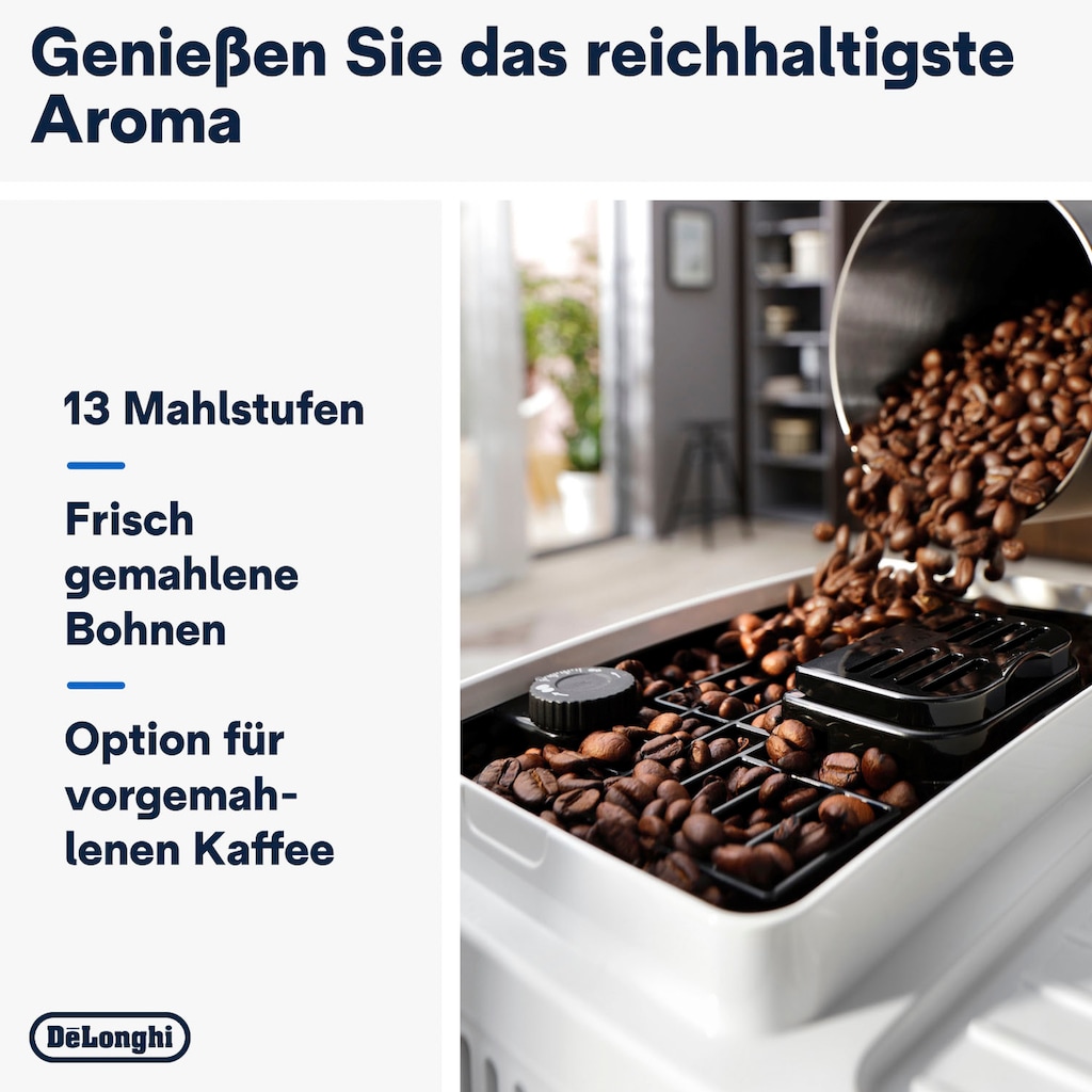 De'Longhi Kaffeevollautomat »Magnifica Start ECAM 220.61.W weiß«