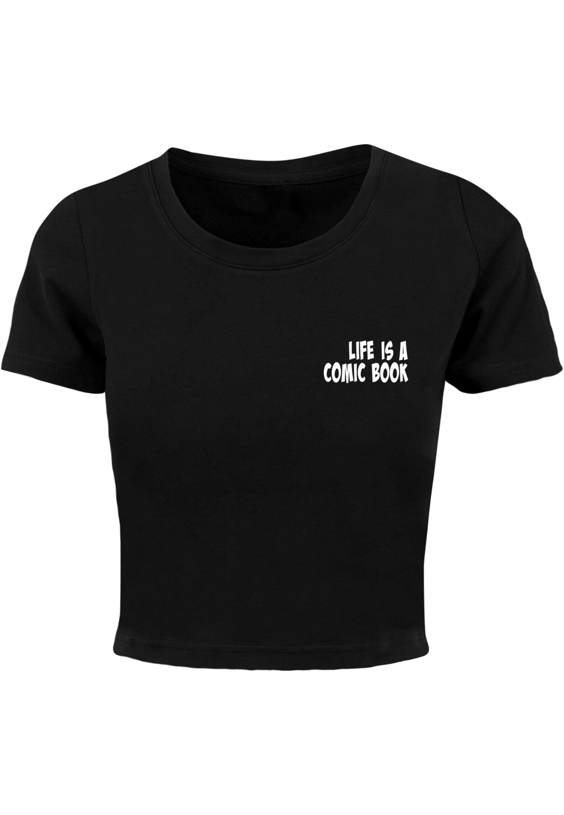Merchcode T-Shirt "Merchcode Damen Ladies Book Comic Cropped Tee" 1 Stk. tl günstig online kaufen