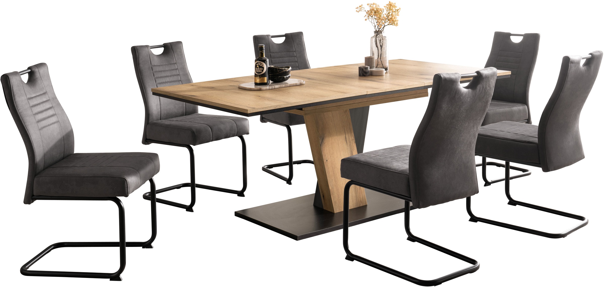 OTTO home Essgruppe ""Altona", Esstisch ausziehbar plus 6 Stühle, TOPSELLER günstig online kaufen