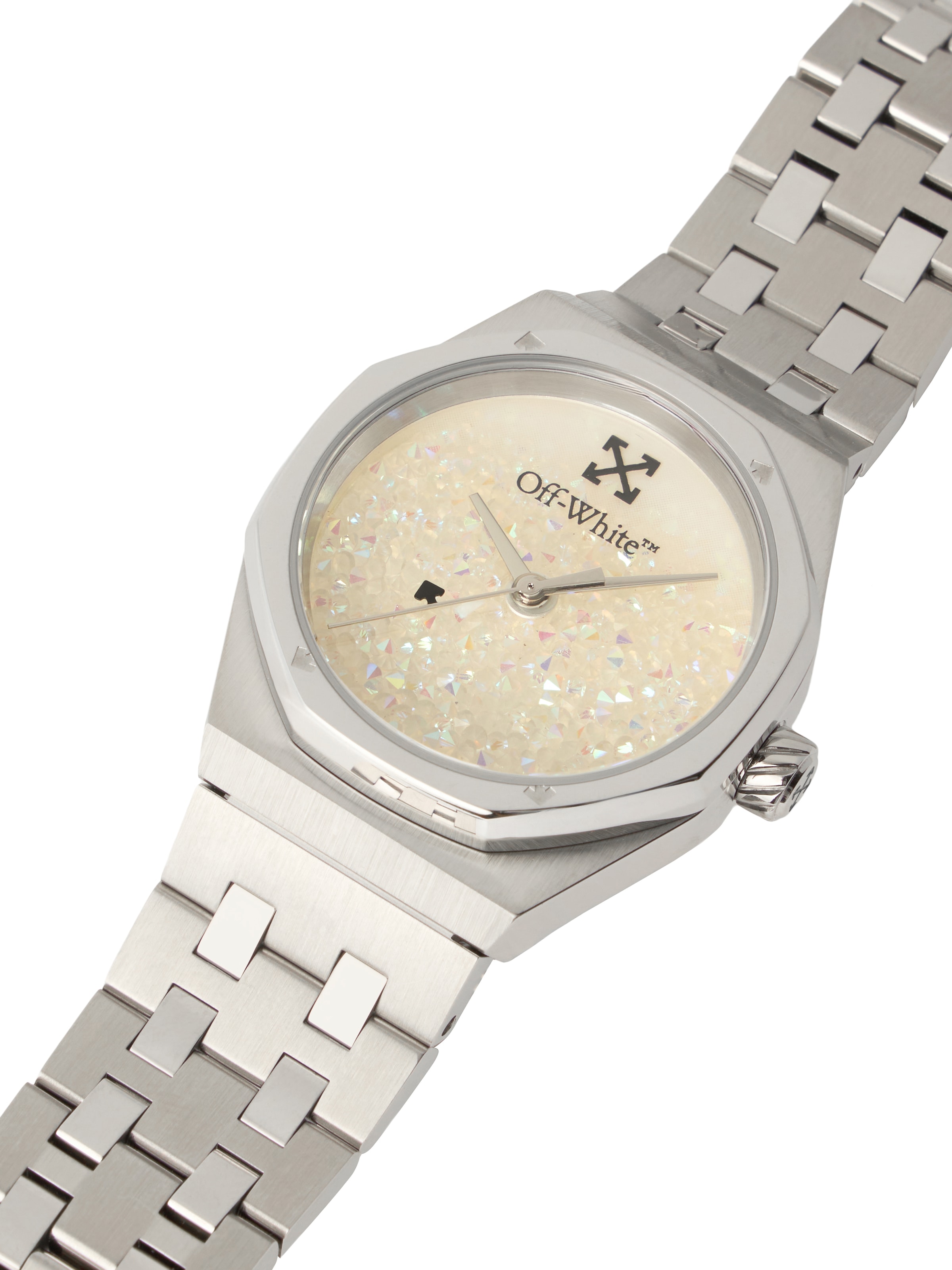 OFF-WHITE Quarzuhr »DUST« Armbanduhr, Damenuhr, Edelstahlarmband, analog