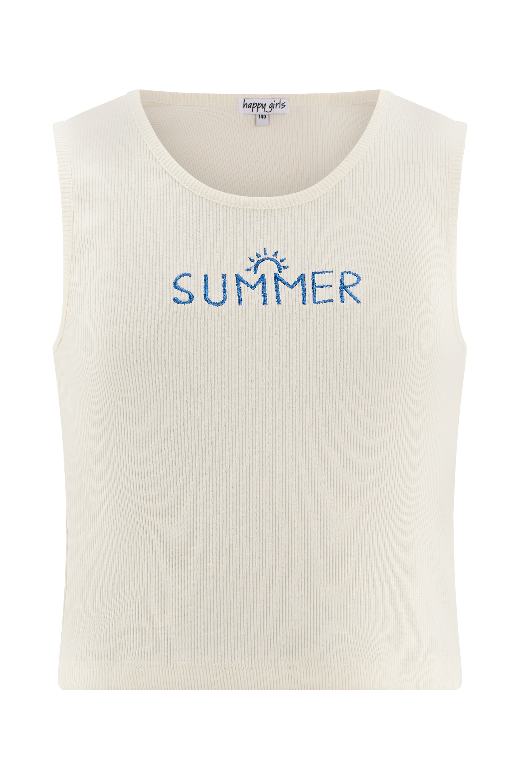 Sommerkleid HAPPY GIRLS "Shirt", Mädchen, Gr. 134, EURO-Größen, ecru, Stoff, 100% Baumwolle, normal, Kleider Sommerkleid