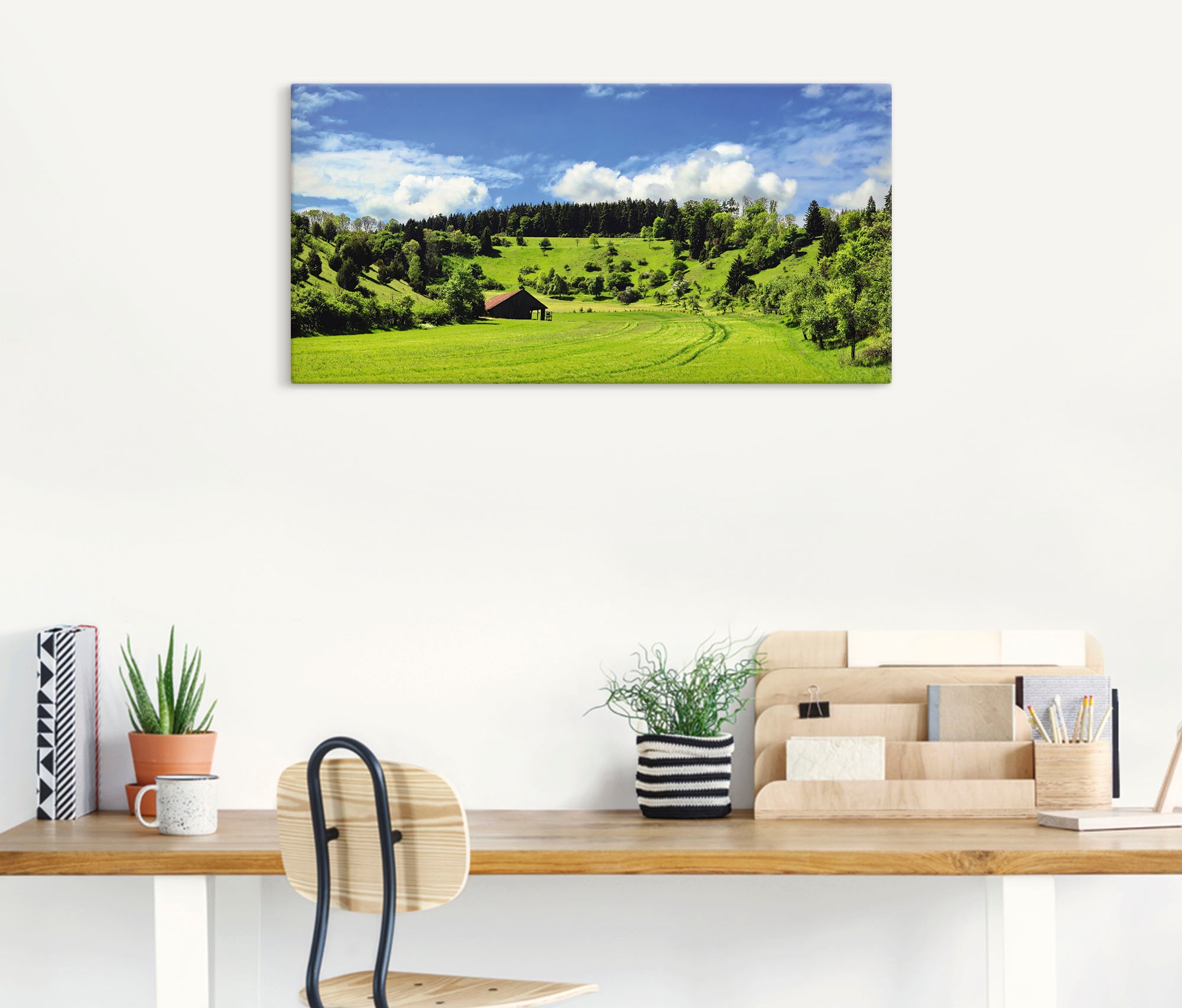 Artland Wandbild »Traumhafte Landschaft im Schwarzwald«, Wiesen & Baumbilder, (1 St.), als Alubild, Outdoorbild, Leinwandbild, Wandaufkleber, versch. Größen