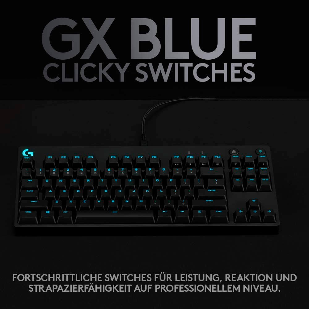 Logitech G Gaming-Tastatur »G PRO Mechanical Gaming Keyboard Clicky«, (Ziffernblock), Nummernblock