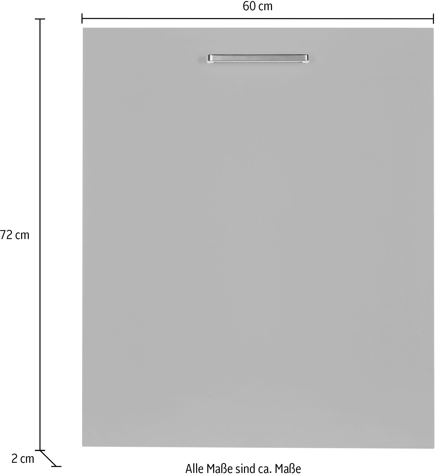 nobilia® Frontblende »"Touch", durchgehende Türfront für vollintegrierte Geschirrspüler,«, in den Breiten Breiten 45 und 60 cm