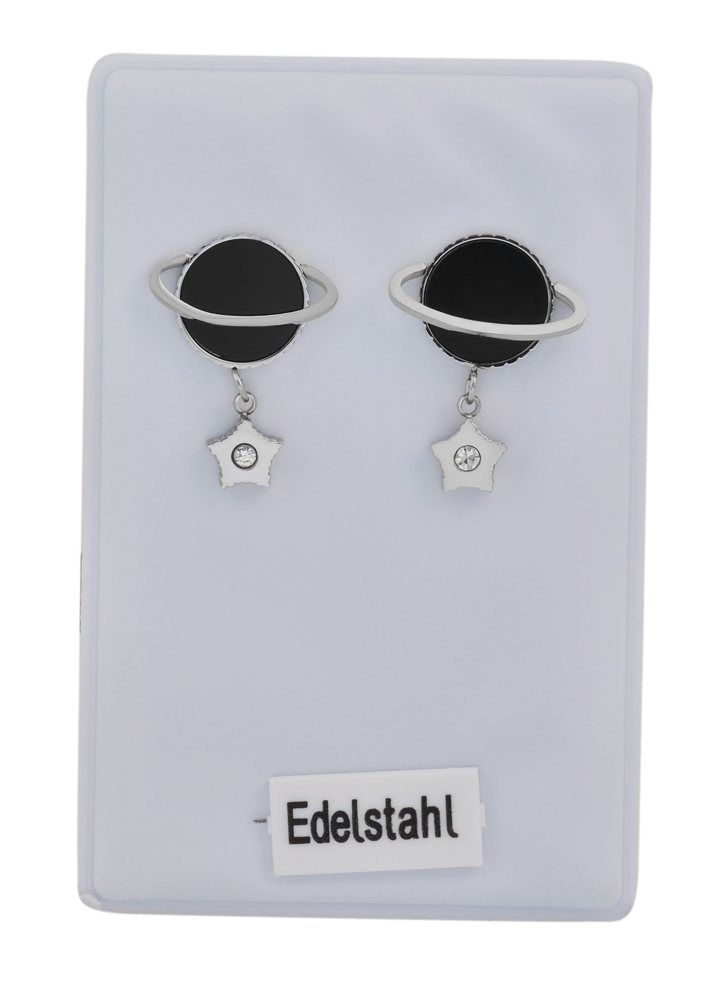 Adelia´s Paar Ohrhänger "Ohrringe – Ohrstecker Planet aus Edelstahl mit Strass" Ideal als Geschenk – dezent und elegant
