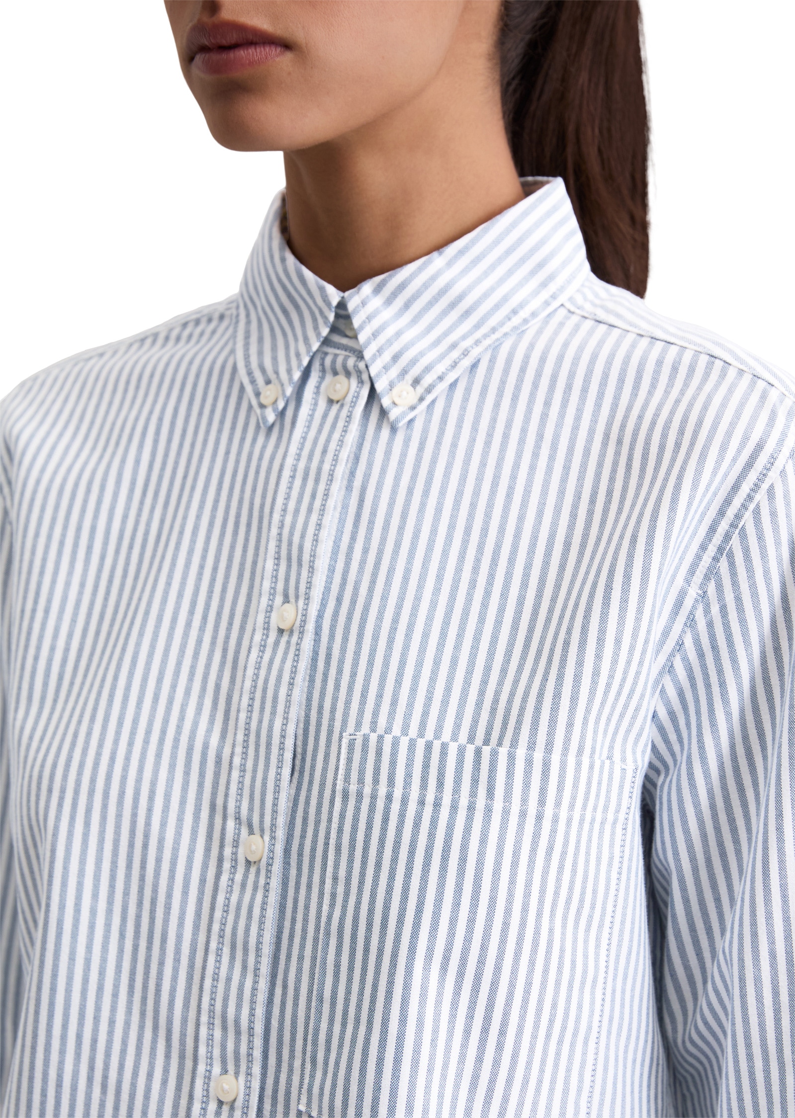 Marc O'Polo Langarmbluse »aus Oxford-Cotton«