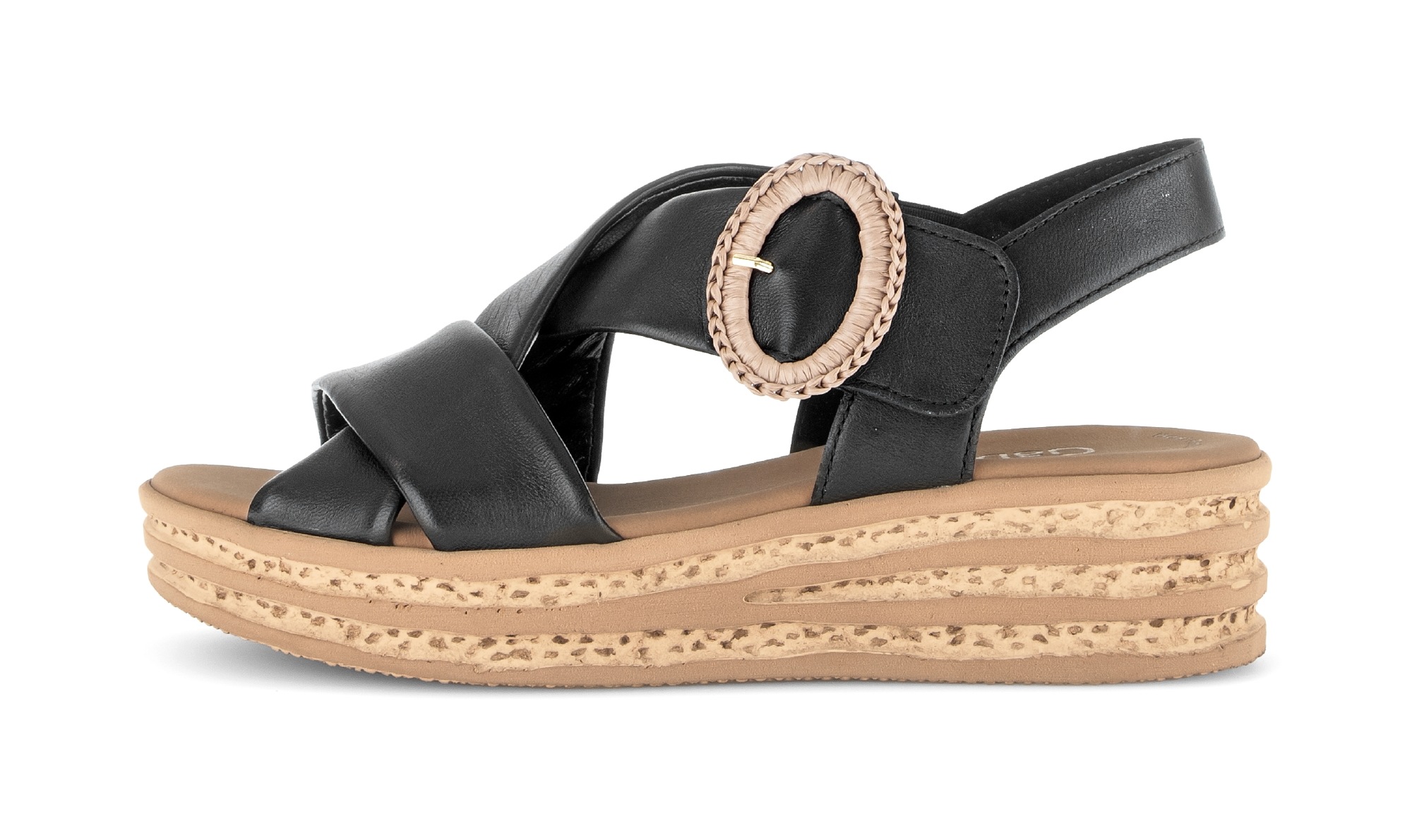 Gabor Keilsandalette Plateau, Riemchensandale, Sommerschuh mit Zierschnalle günstig online kaufen