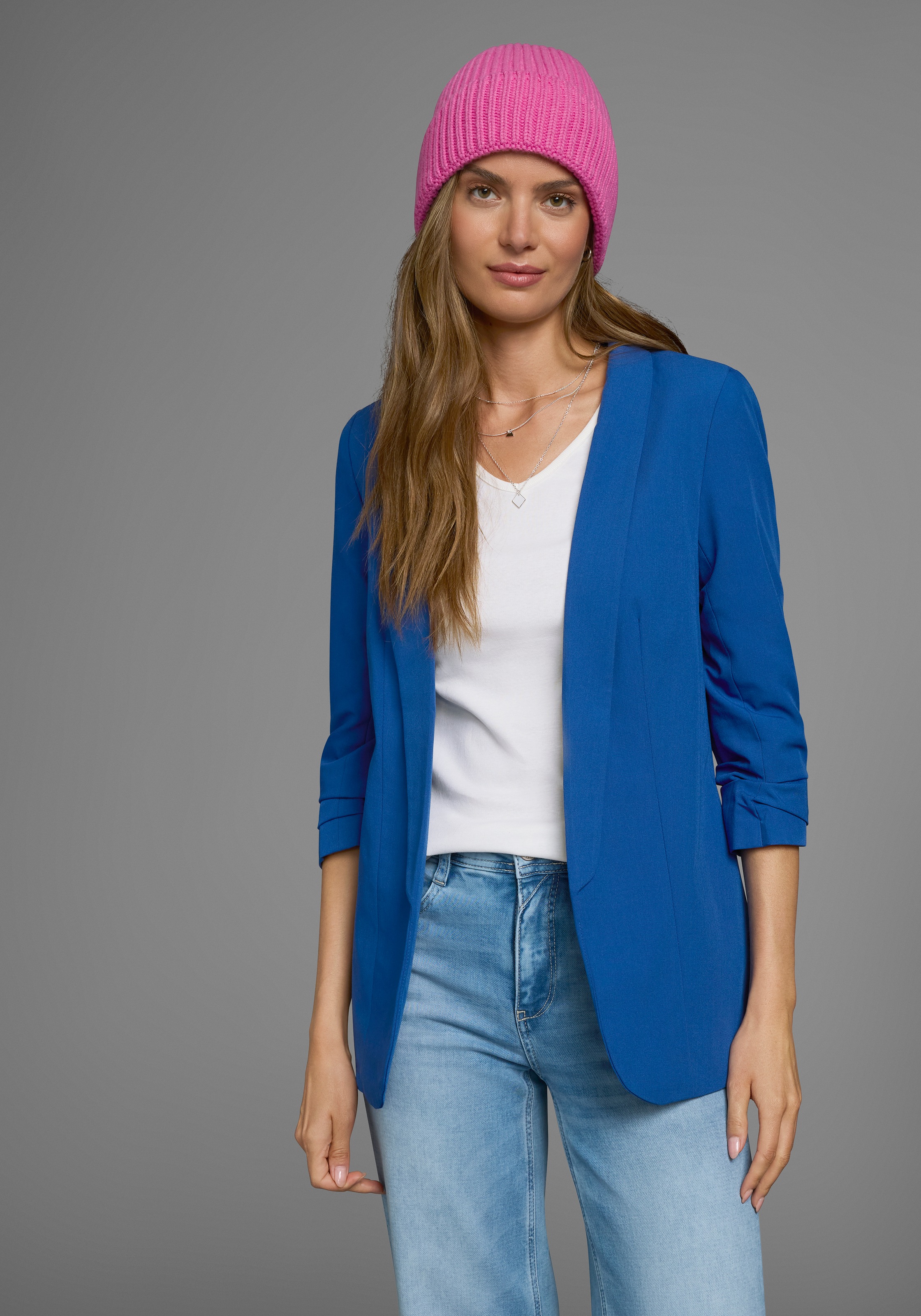 Thumbnail - Flashlights V-Shirt 2er-Pack, unifarben, V-Ausschnitt, Basic-Stil, aus Baumwolle, im 2er-Pack