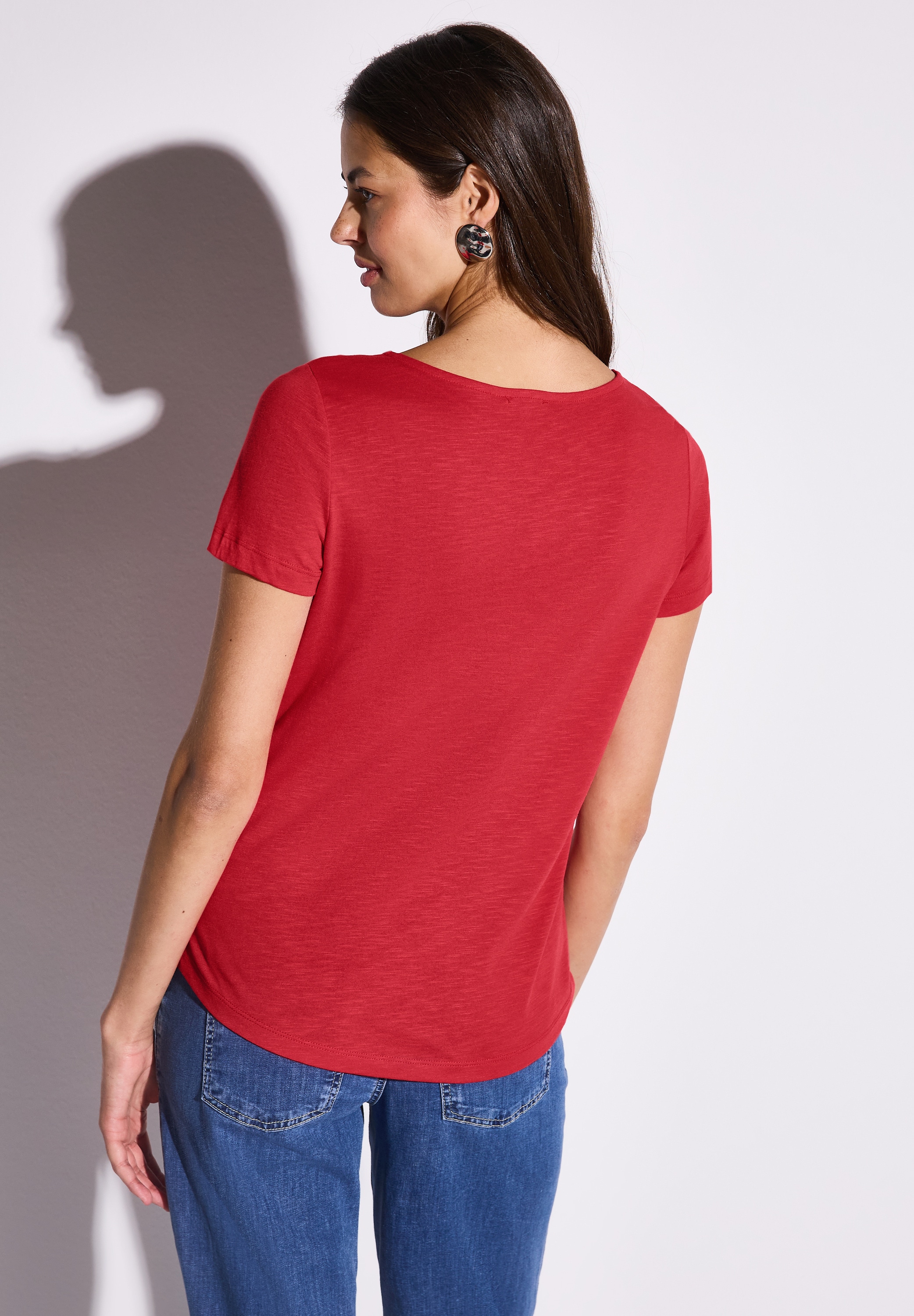 STREET ONE T-Shirt, mit V-Ausschnitt