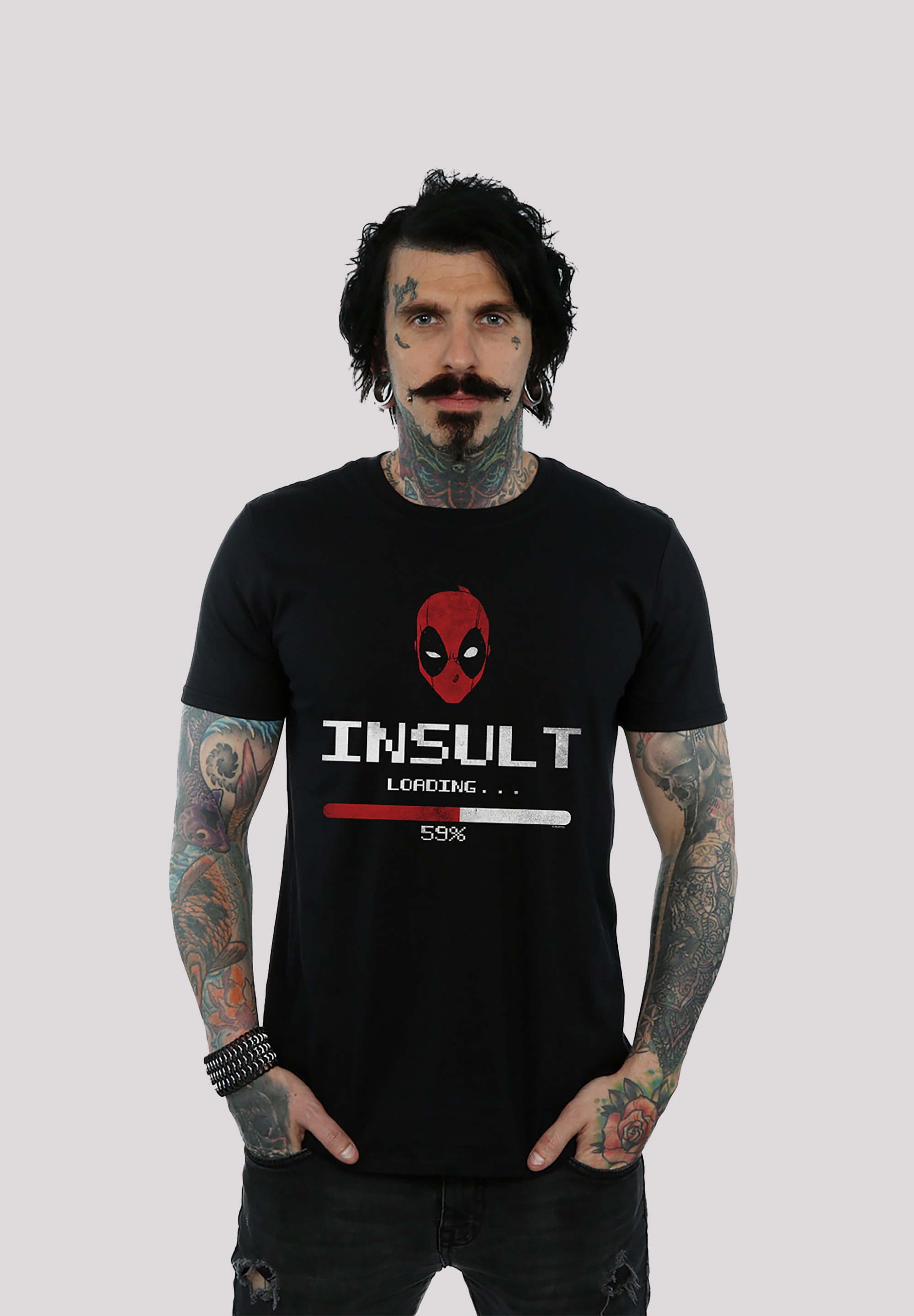 F4NT4STIC T-Shirt "Marvel Deadpool Insult Loading", Print günstig online kaufen