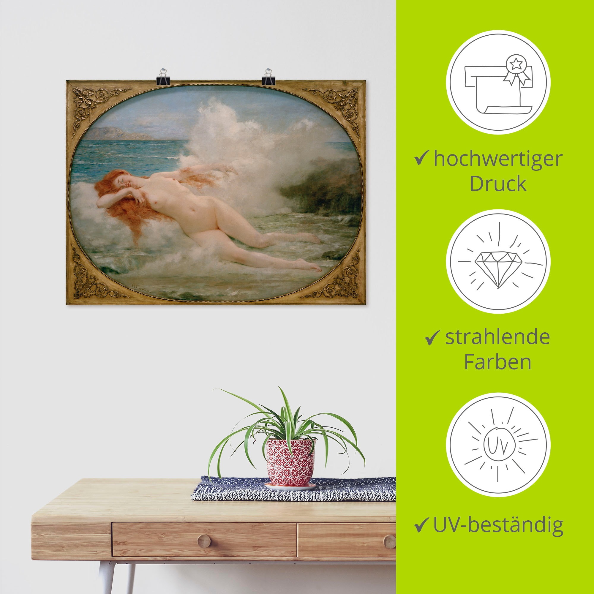 Artland Wandbild »Geburt der Venus«, Gottes Bilder, (1 St.), als Alubild, Outdoorbild, Leinwandbild, Poster in verschied. Größen