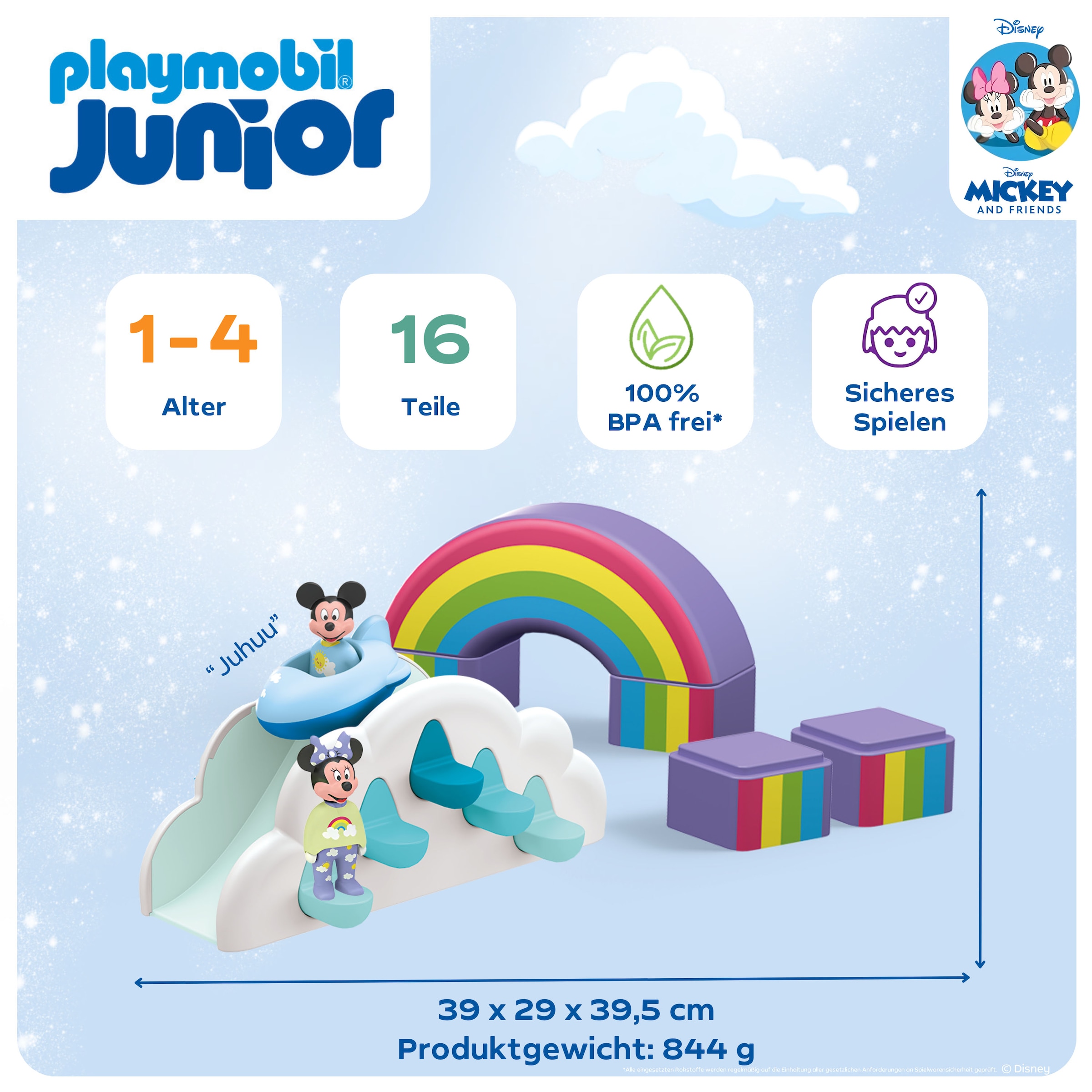 Playmobil® Konstruktions-Spielset »Mickys & Minnies Wolkenflug (71697), JUNIOR & Disney« Made in Europe
