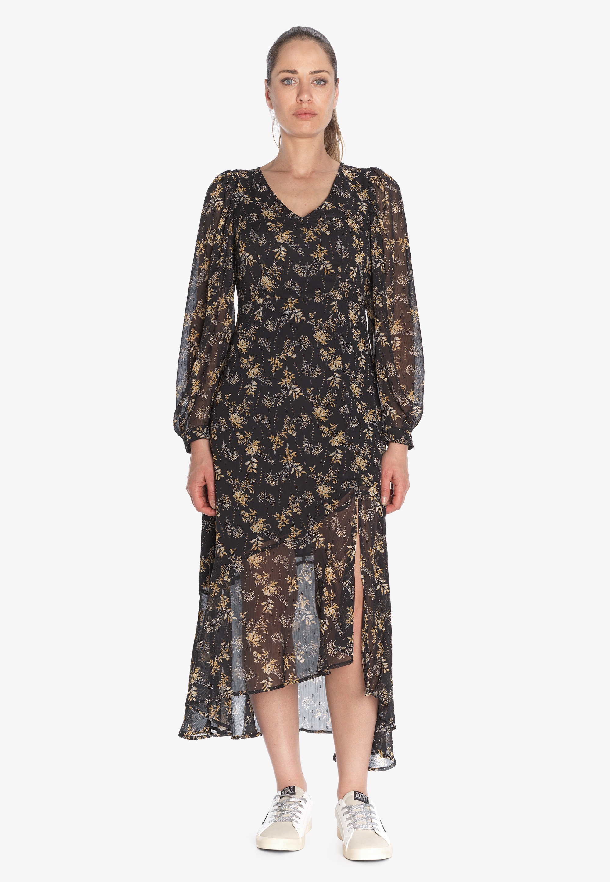 Le Temps Des Cerises Jerseykleid »CHIC«, mit filigranem Blüten-Alloverprint