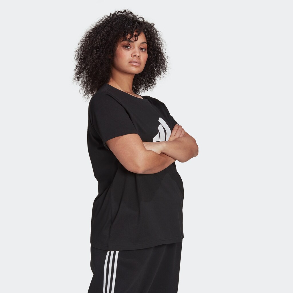 adidas Sportswear T-Shirt »ESSENTIALS LOGO – GROSSE GRÖSSEN«