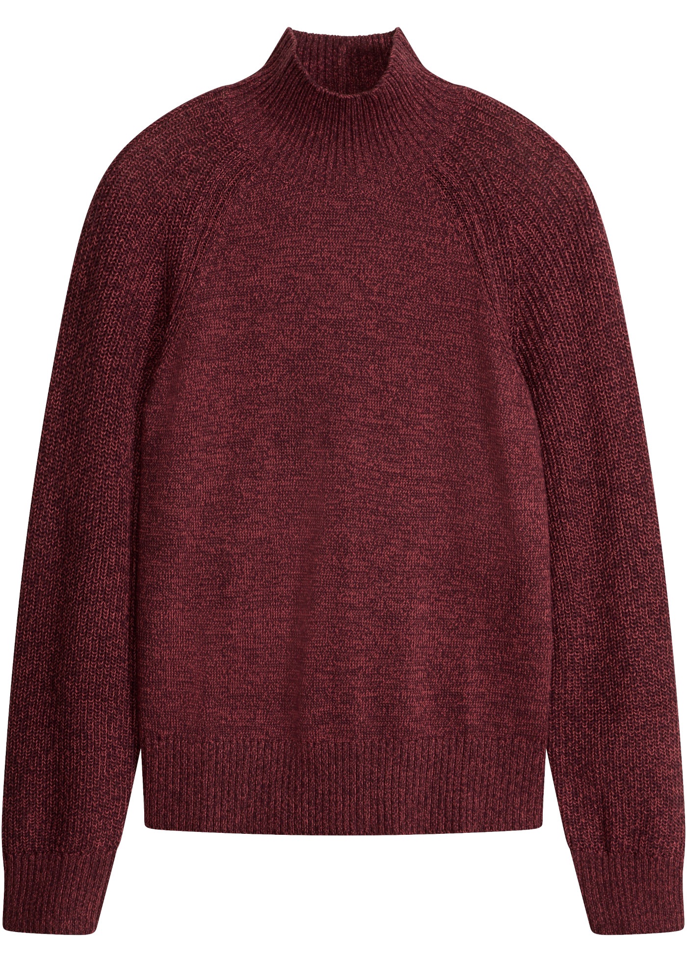 bonprix Strickpullover Loose Fit, aus Baumwolle und Polyacryl, mit Stehkragen