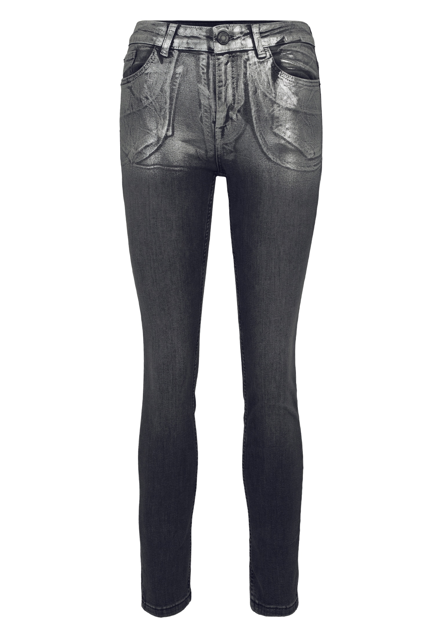 Zero Slim-fit-Jeans »zero Jeans grau Style SEATTLE Slim Leg 30 Inch«