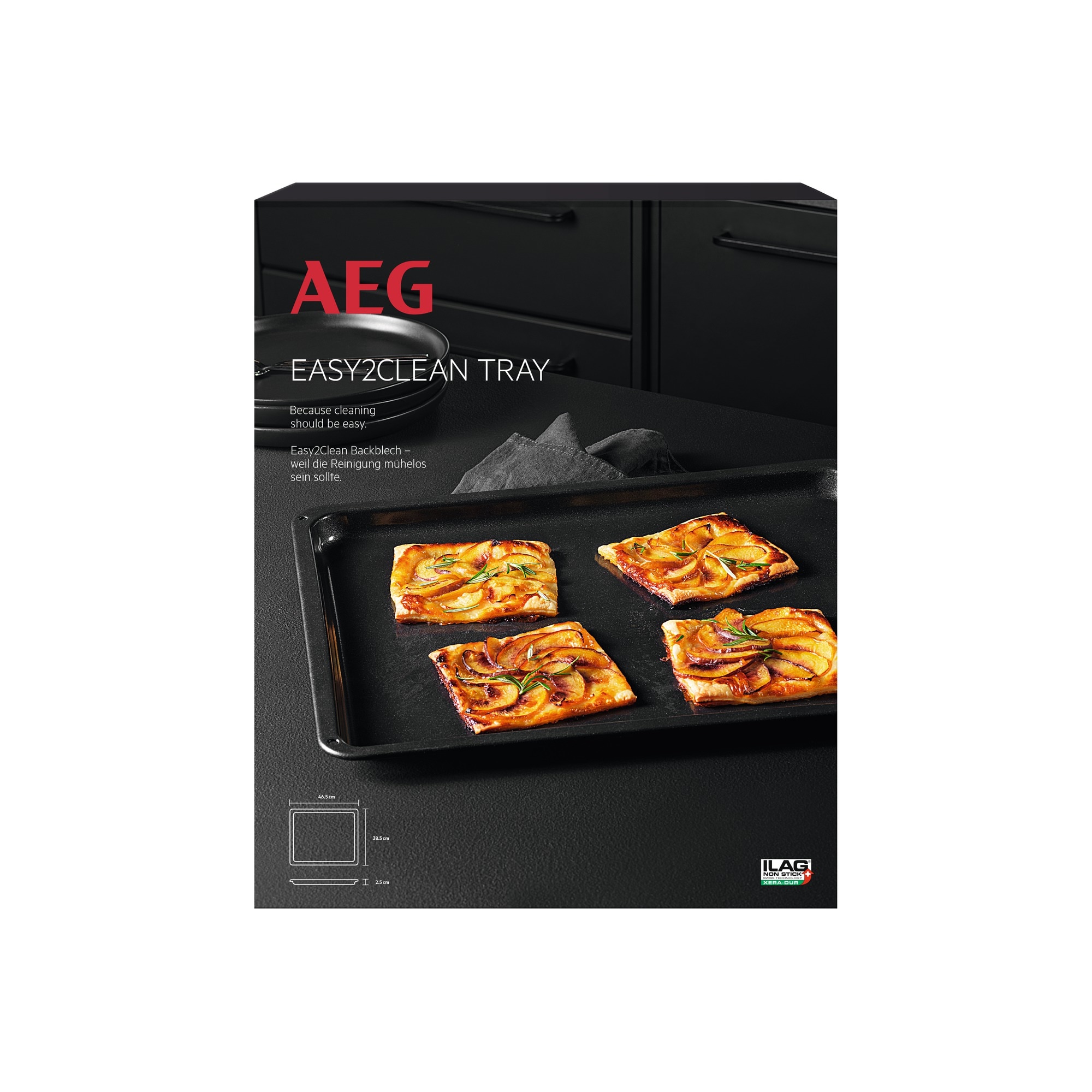AEG Backblech »Easy2Clean Backblech A9OOAF11 mit Antihaftbeschichtung« Metall Easy2Clean: Backen ohne Backpapier – nichts haftet, schnell sauber